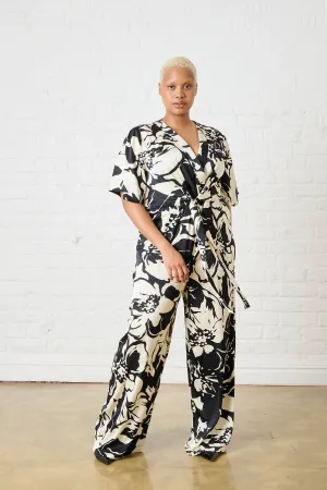 Monochrome Bloom Jumpsuit Push Edge