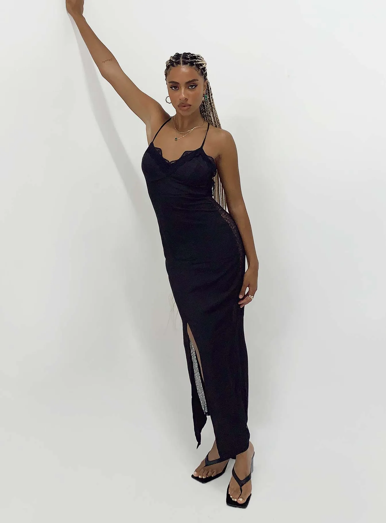 Hudson Midi Dress Black Evening party maxi Marina Walk