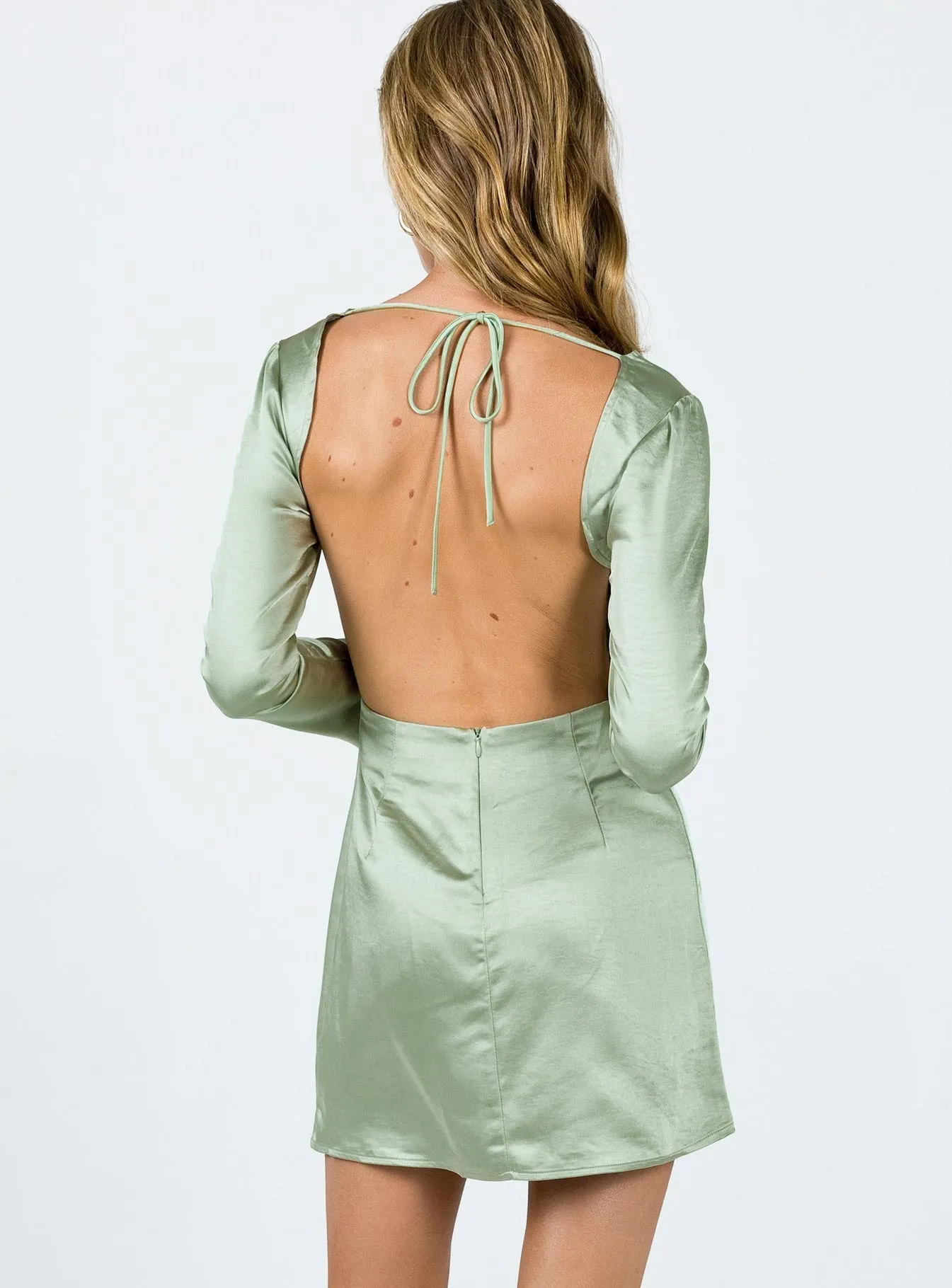 Stage Hot Glow Beat Maia Long Sleeve Mini Dress Green