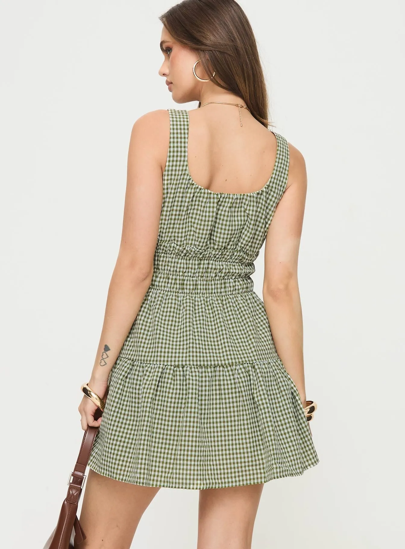 Poirier Mini Dress Green Eco Friendly Dye Cozy Fit