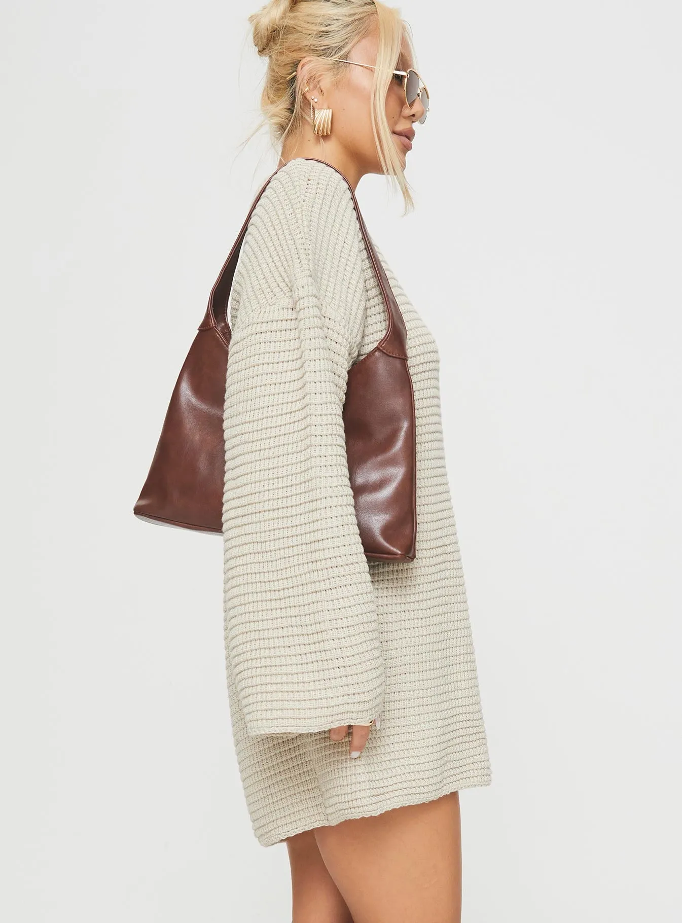 Weekend Ready Sherwick Sweater Mini Dress Oat