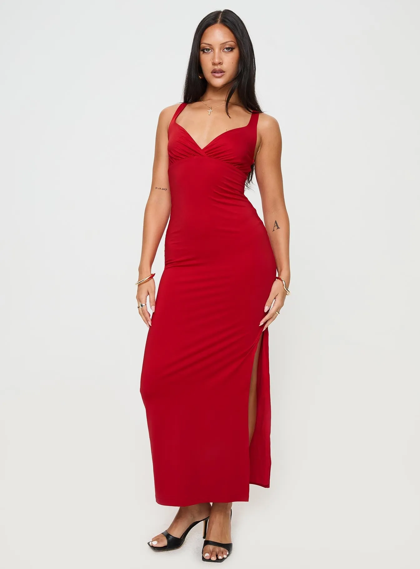 Wandella Maxi Dress Red Poetic Move