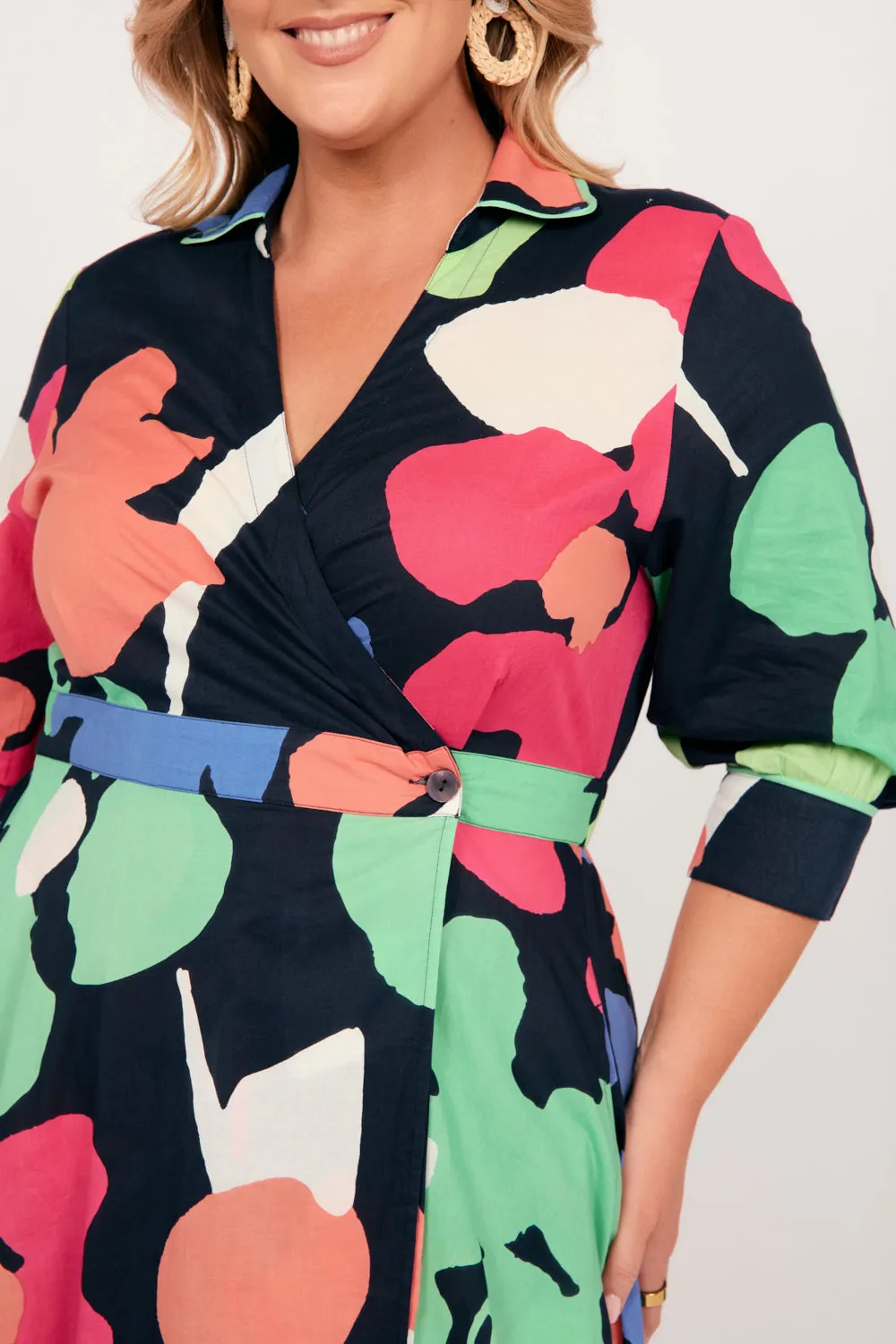 Wendy Wrap Dress in Daydream Korean Soft