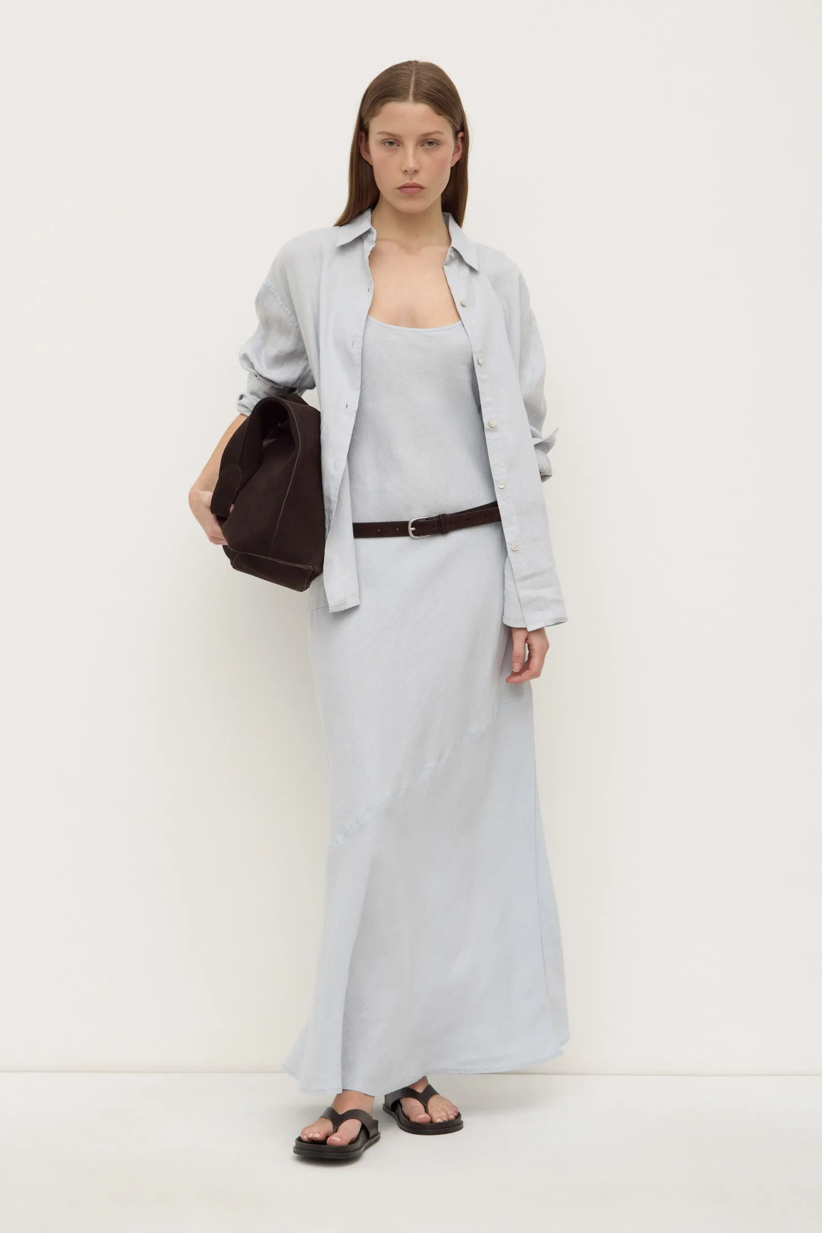 Epic Glow OdorResistantClothing Colette Linen Slip Dress