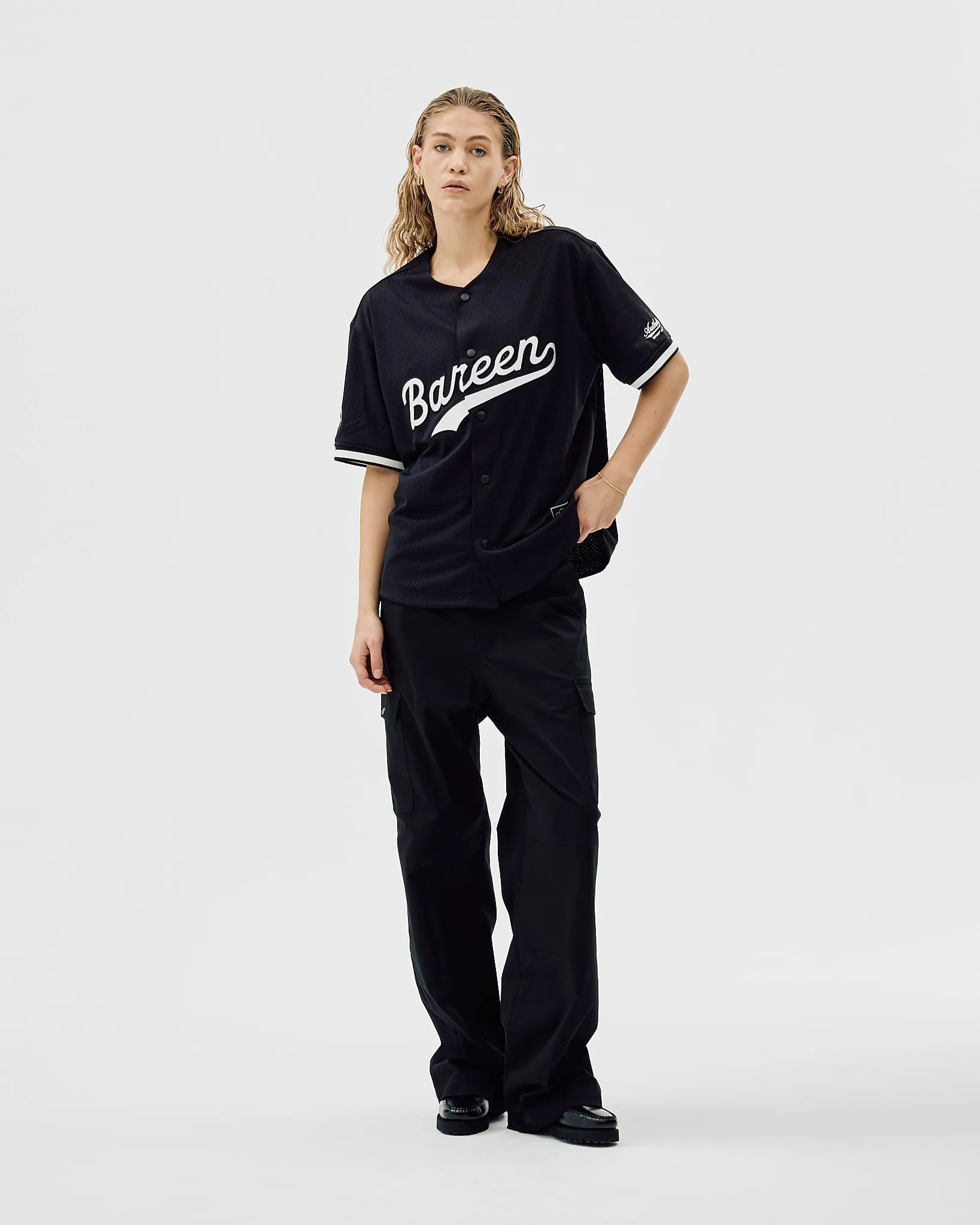 Fresh Flexible Airflow Channel Design Baseball Jersey, Women - AW25 - Black