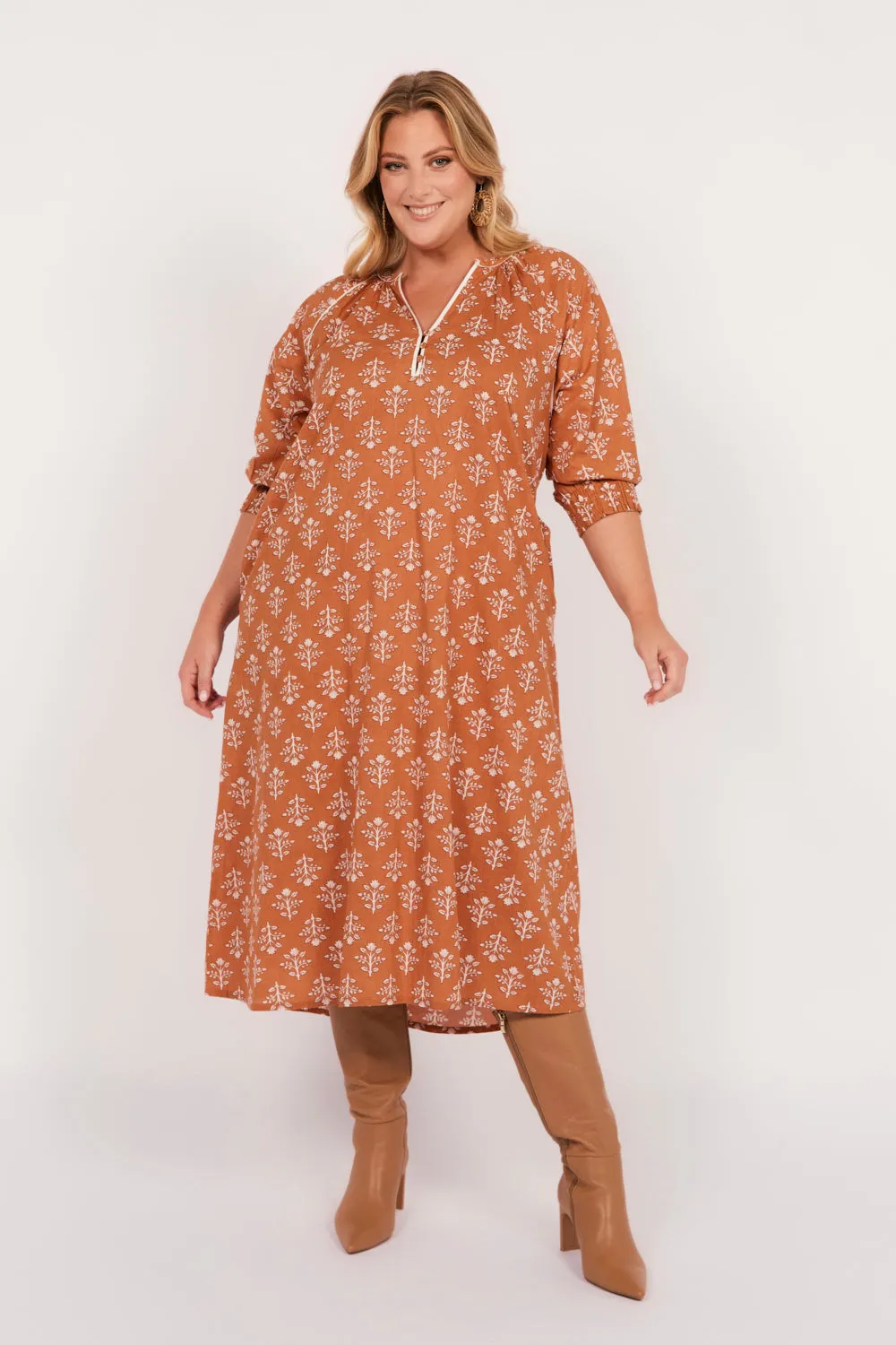 Robin Tunic Dress in Millefiori Classic Comfort