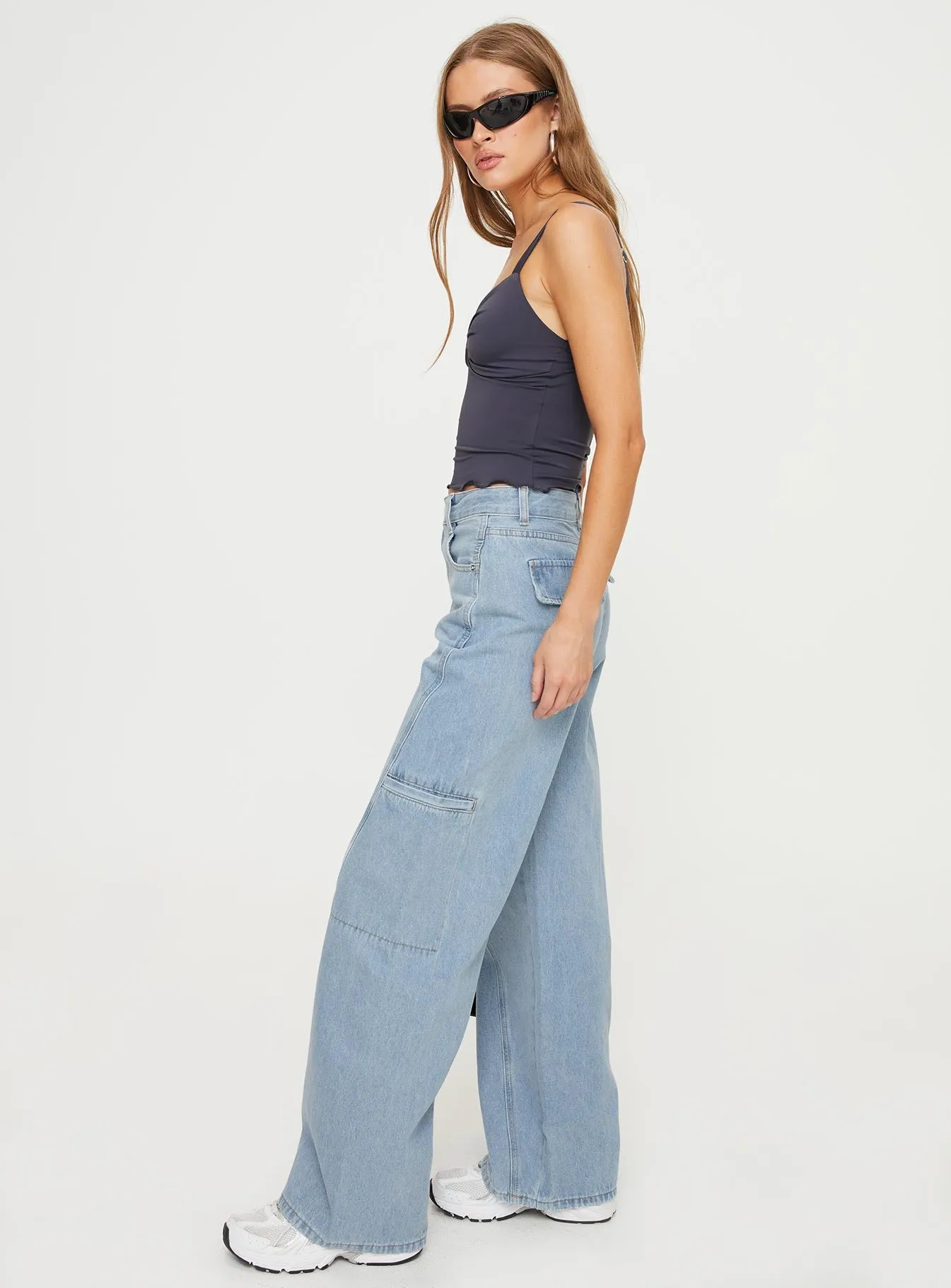Softened Seams Keanna Cargo Jeans