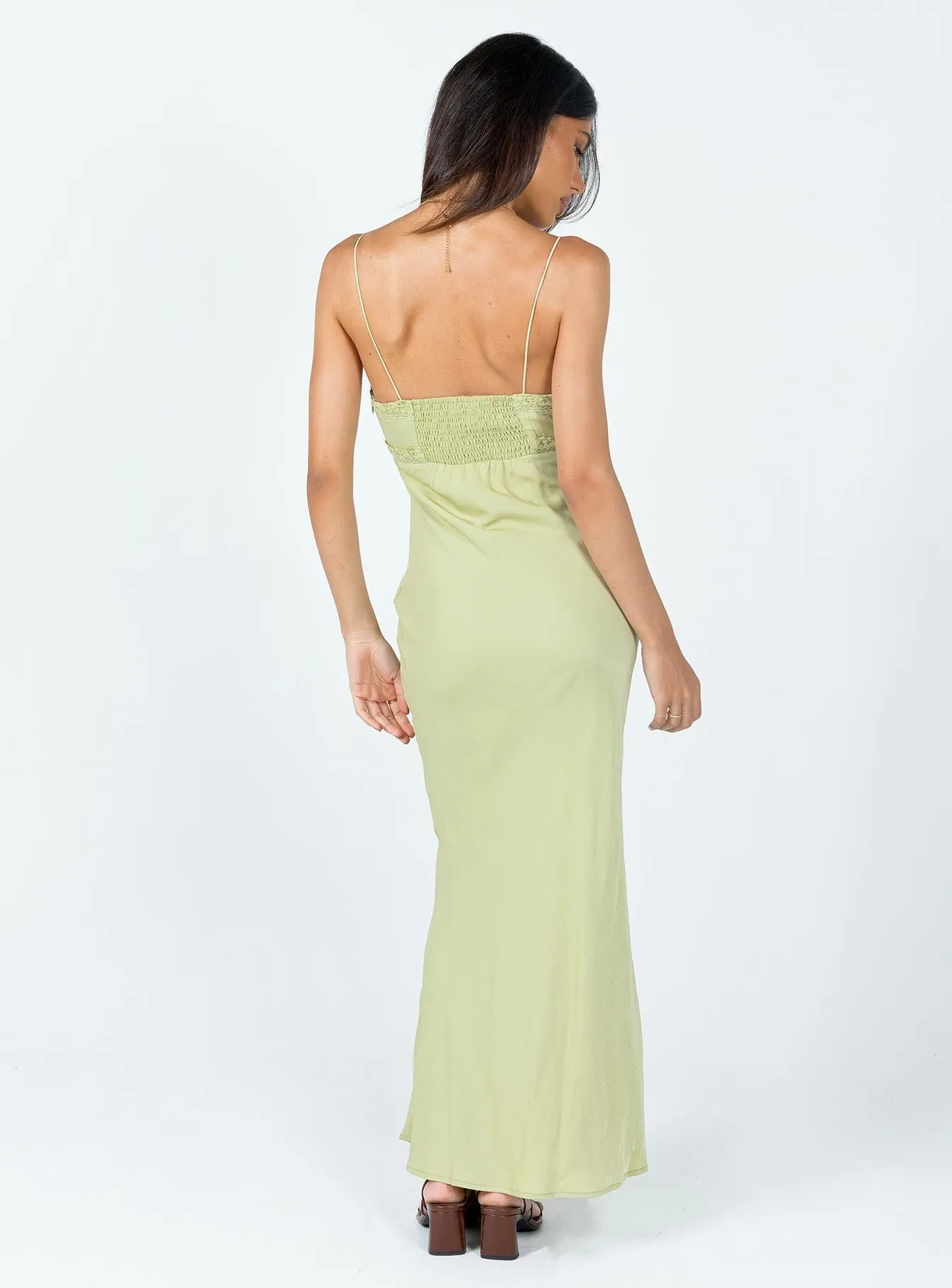 Emily Maxi Dress Green Pine Grove
