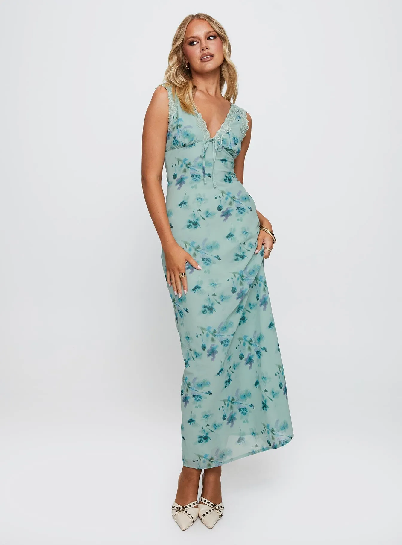 Liliya Floral Maxi Dress Multi Cozy evening dress
