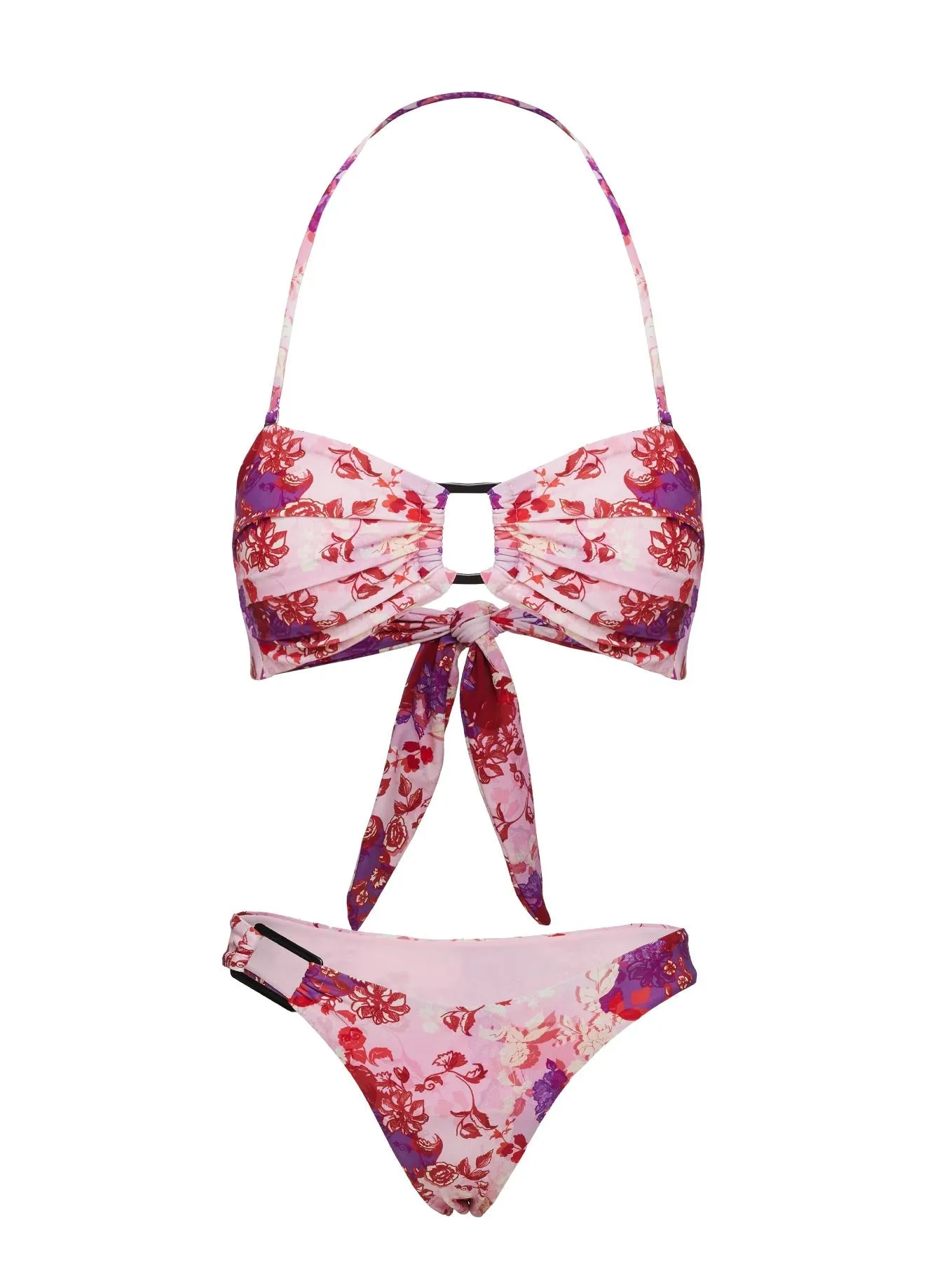 Evonie Halter Bikini Top Dusty Rose Non Irritating Tags Lightweight Construction