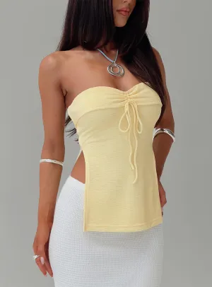 SoftFeel Fabric Antibacterial Laurenita Longline Tube Top Yellow
