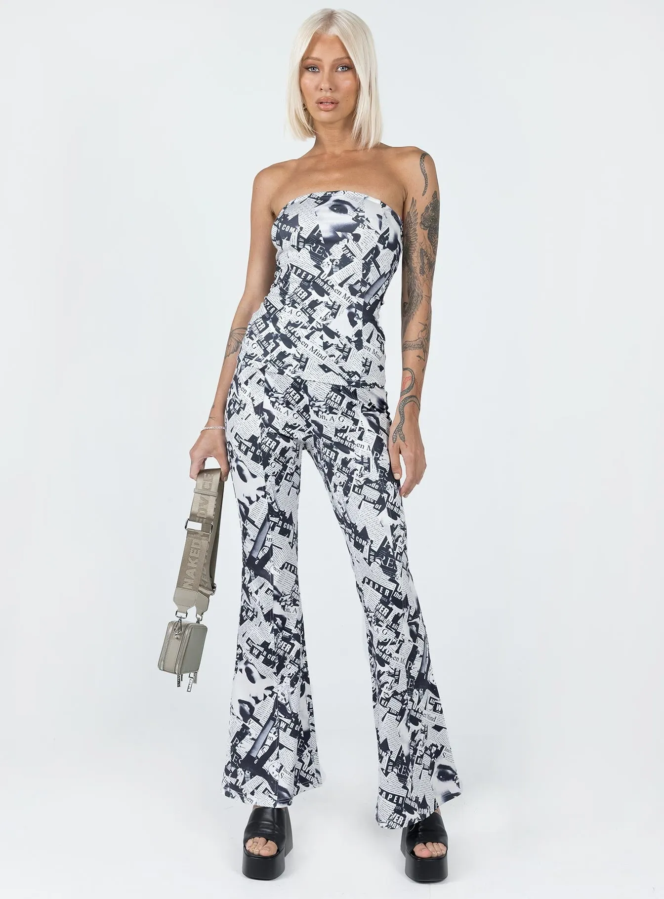 Breathable Material Fashionable Fit Rafi Set Black / White