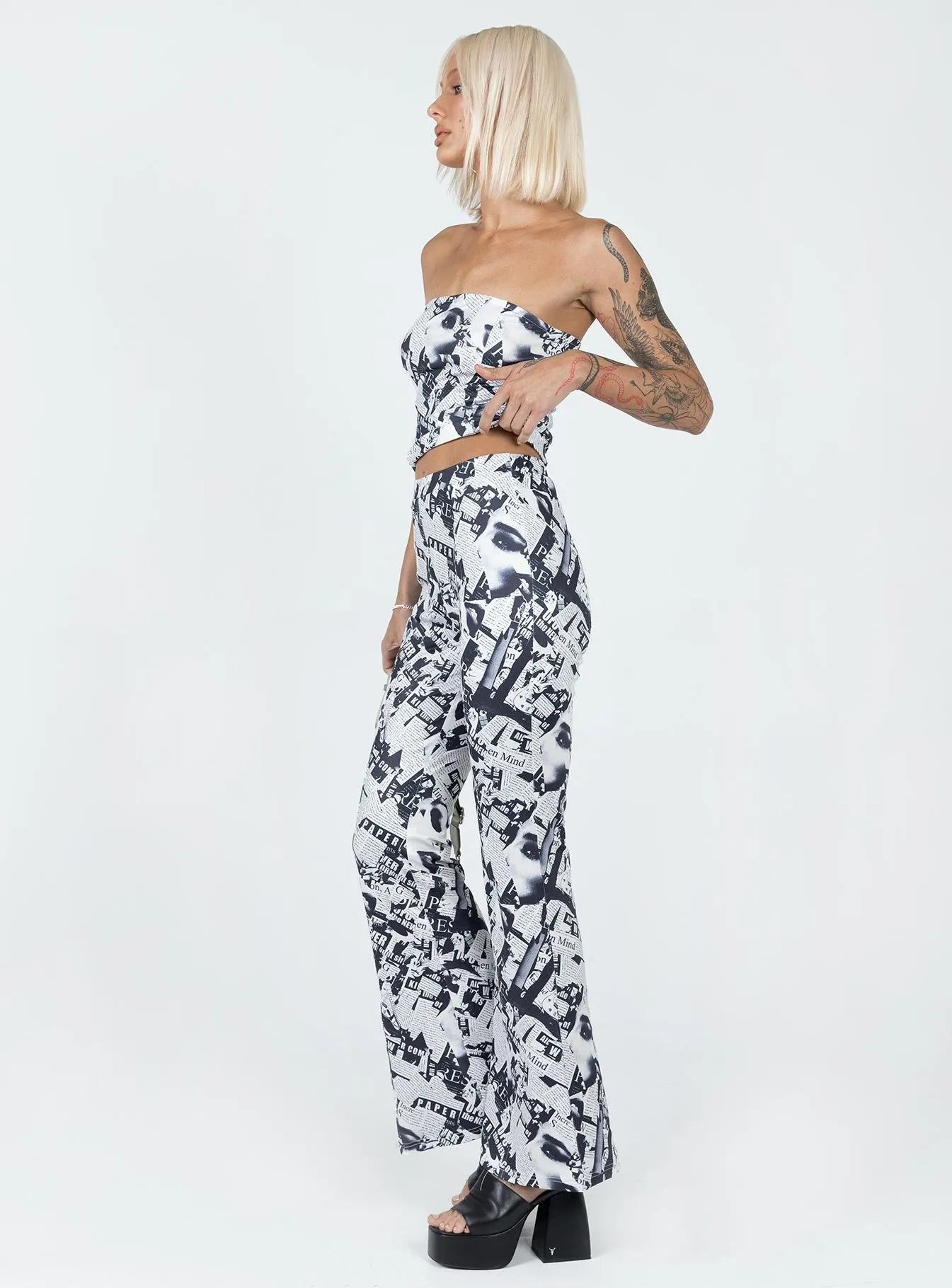 Quick Dry Fabric Rafi Set Black / White