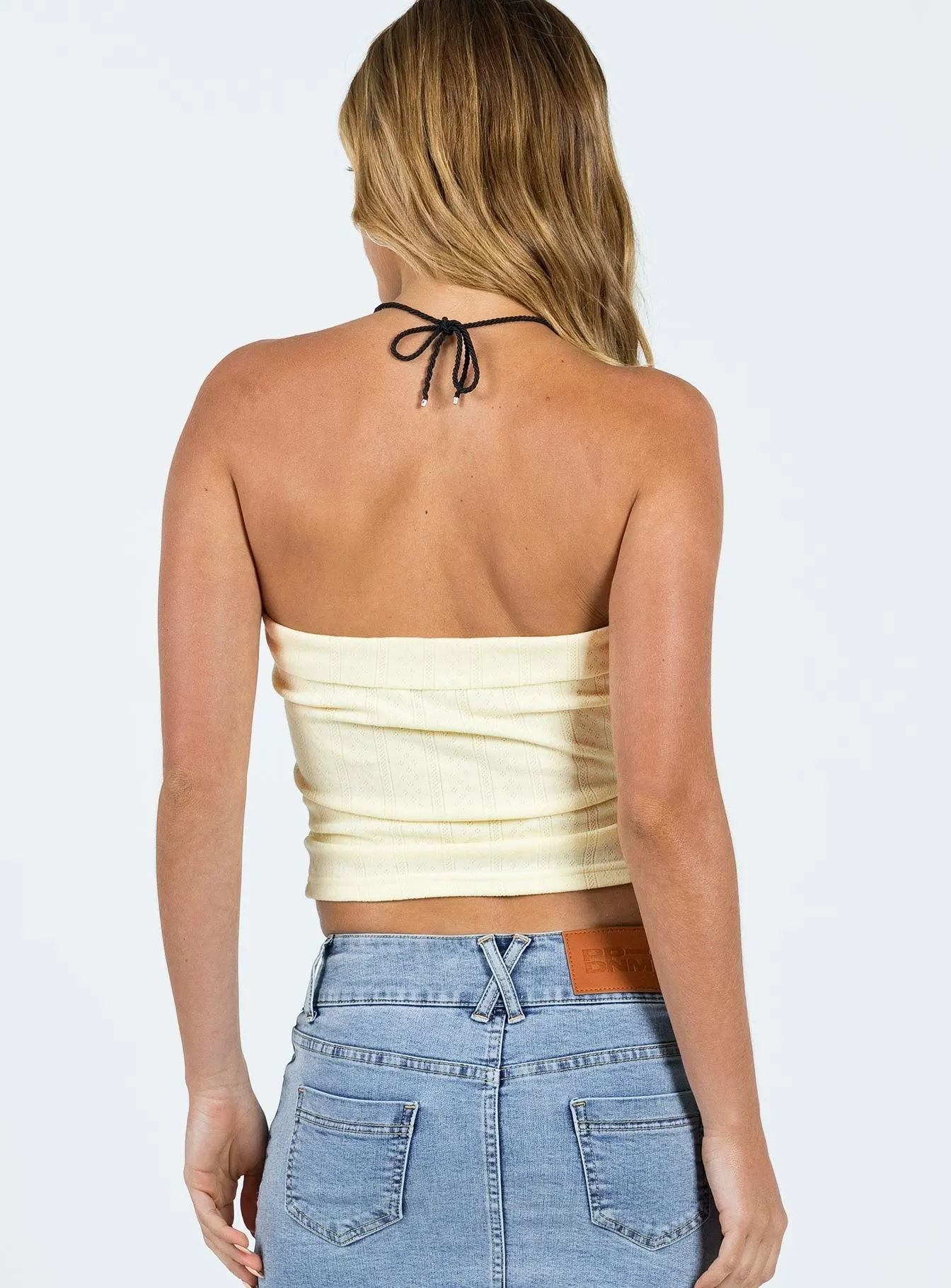 OdorControl Technology Compression Fit Technology Valetta Tube Top Lemon