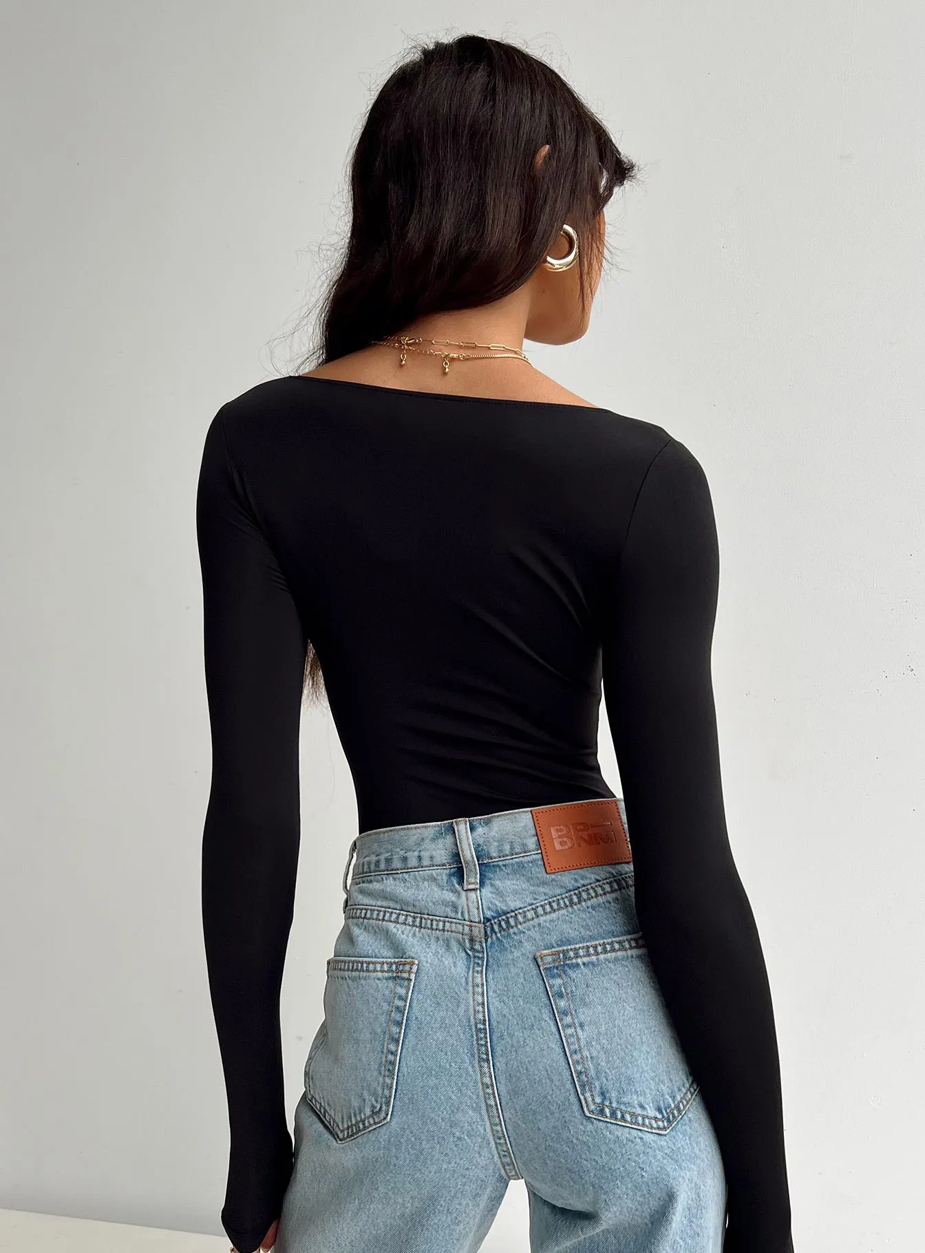 Vivid Neutral Malllard Bodysuit Black