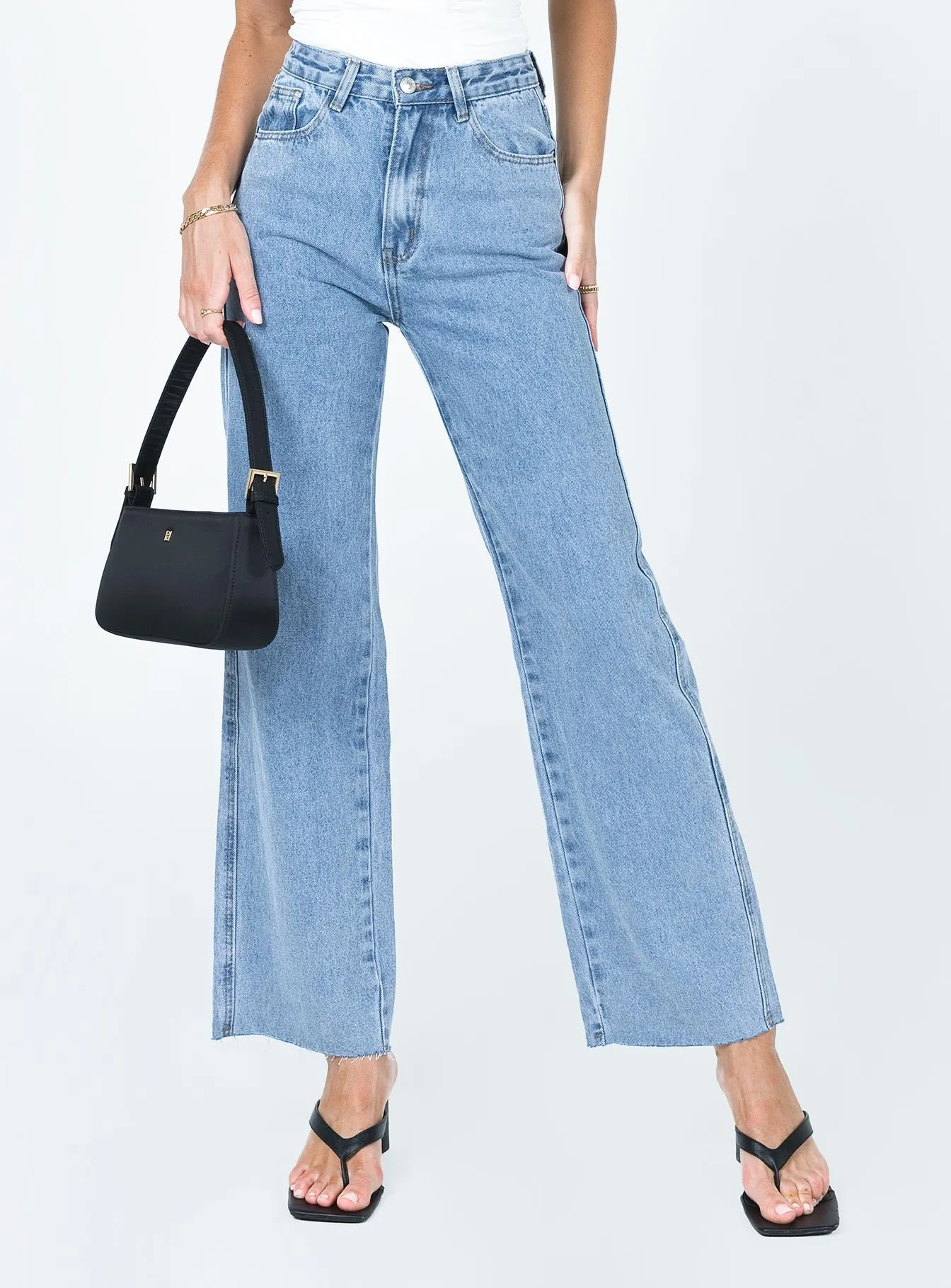 Student Outfit Streetwear Fan Arlington High Rise Straight Leg Jeans Denim