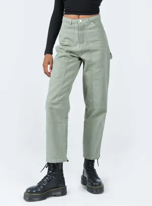 Street Smart Date Night Loose Vintage Lover Dropouts Cargo Pants Green