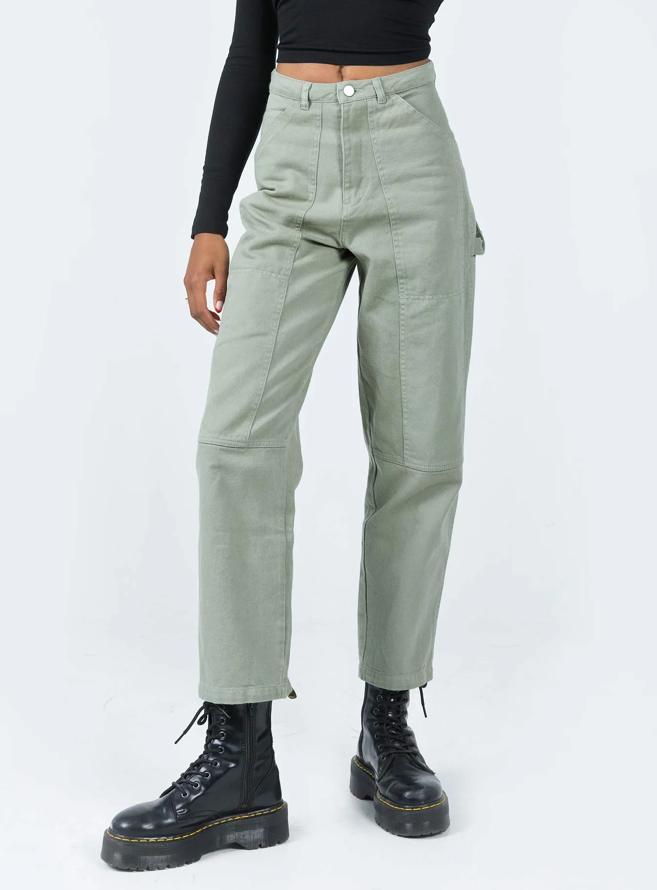 Street Smart Date Night Loose Vintage Lover Dropouts Cargo Pants Green