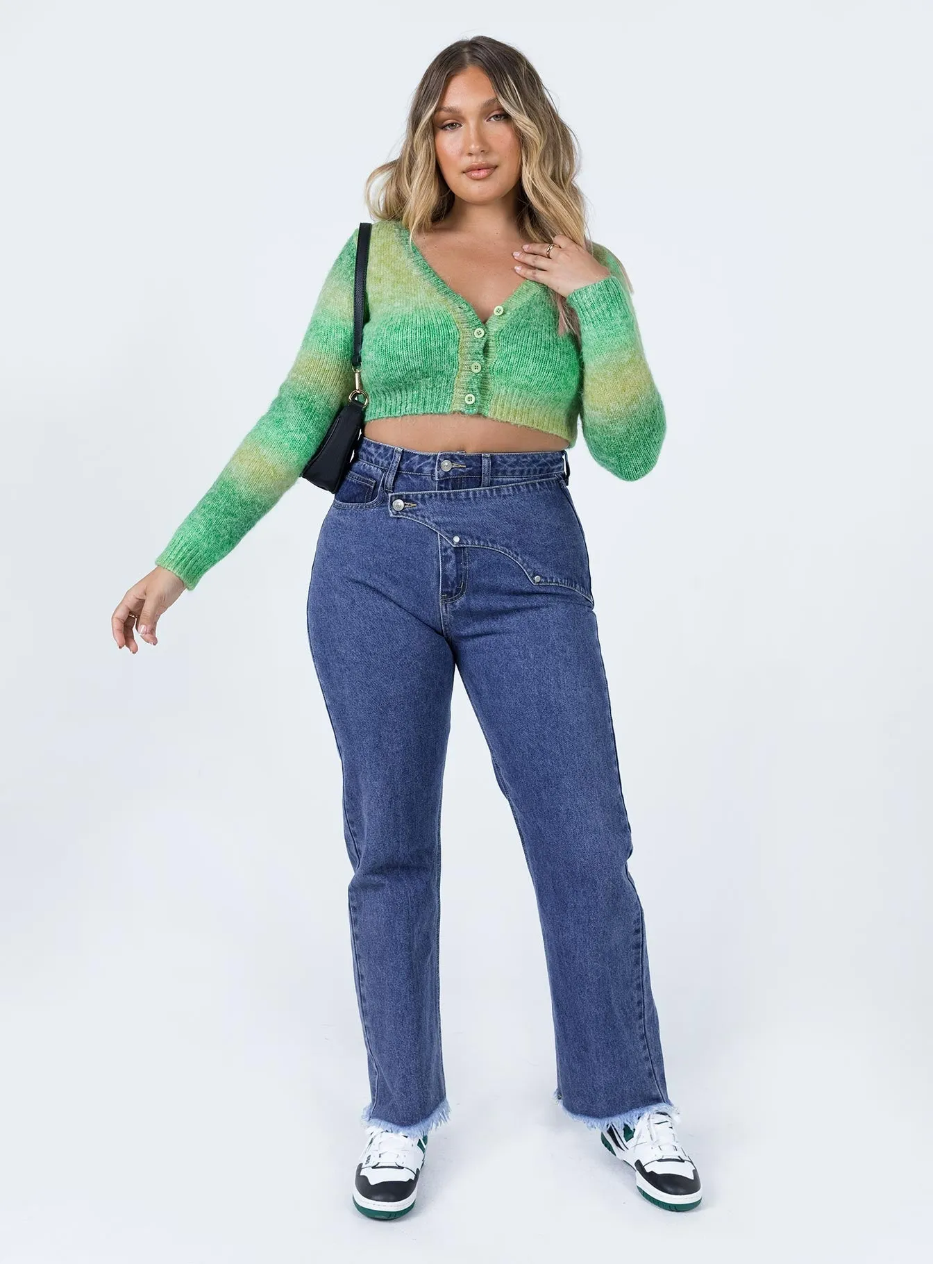 Winter Warmth Durable Reine Yolk Detail Denim Jeans