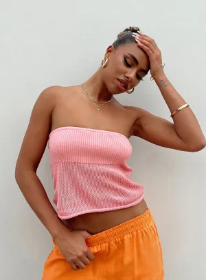 Easy Care Material Lyndell Tube Top Pink