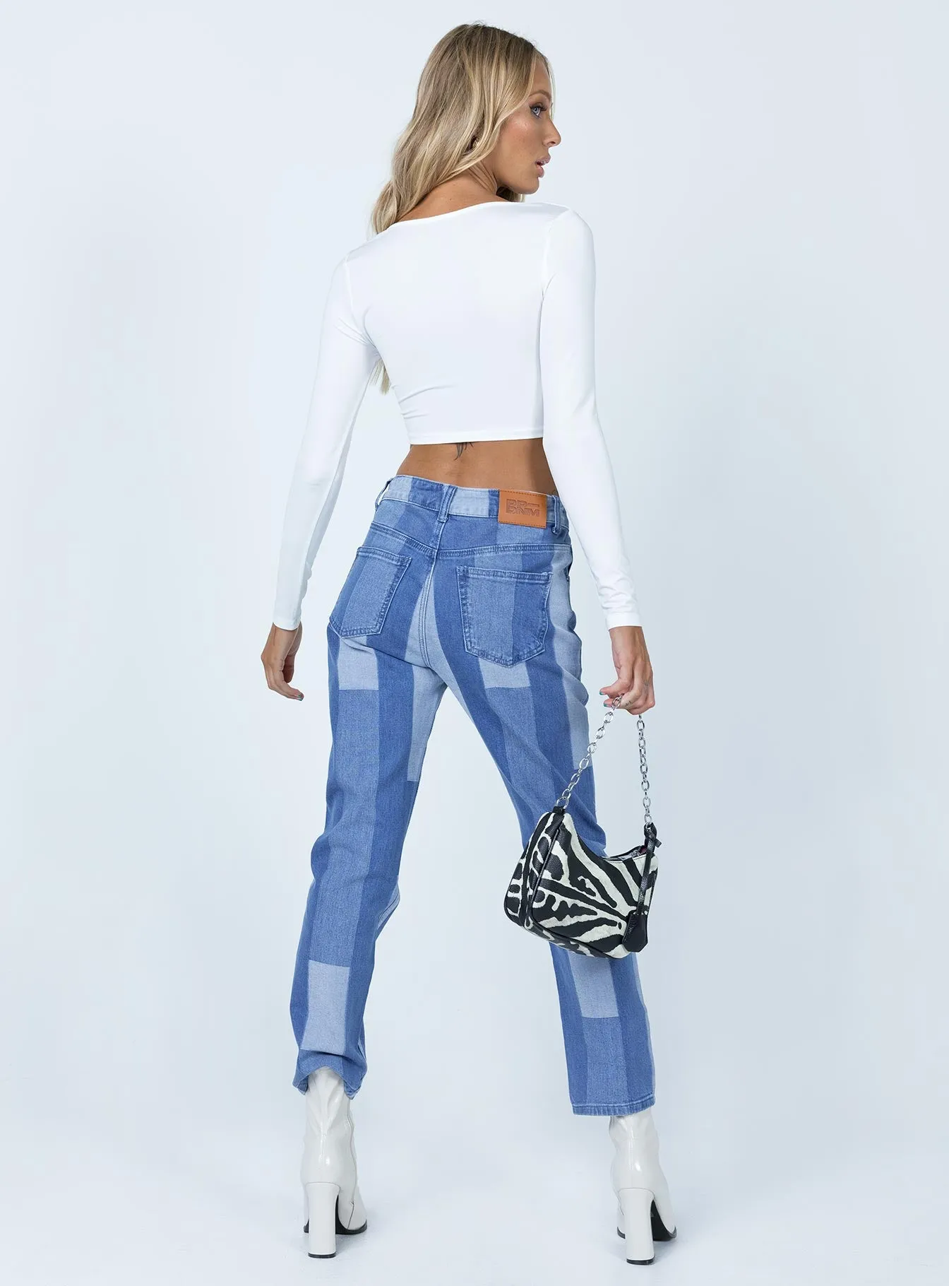 Modern Minimalist Creative Look Home Comfort Evening Stroll Stretch Breathable Zahra Denim Jeans