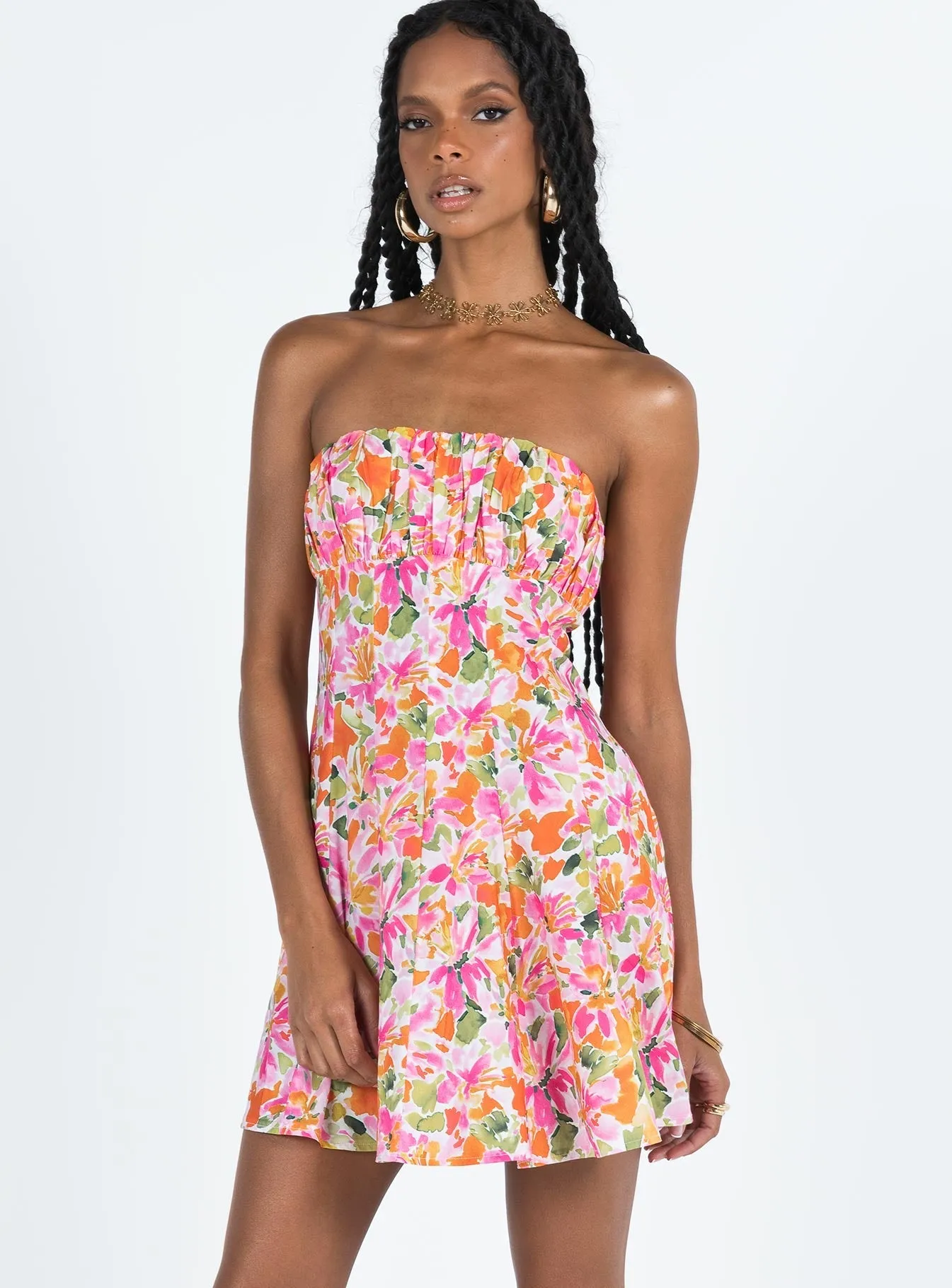Largo Strapless Mini Dress Multi Convertible Straps