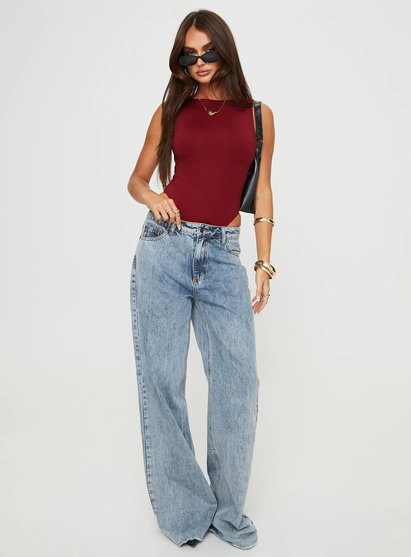 Beresford Bodysuit Wine Petite Weekend Hot Clean Guest