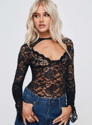 Giallo Long Sleeve Bodysuit Black Durable Travel