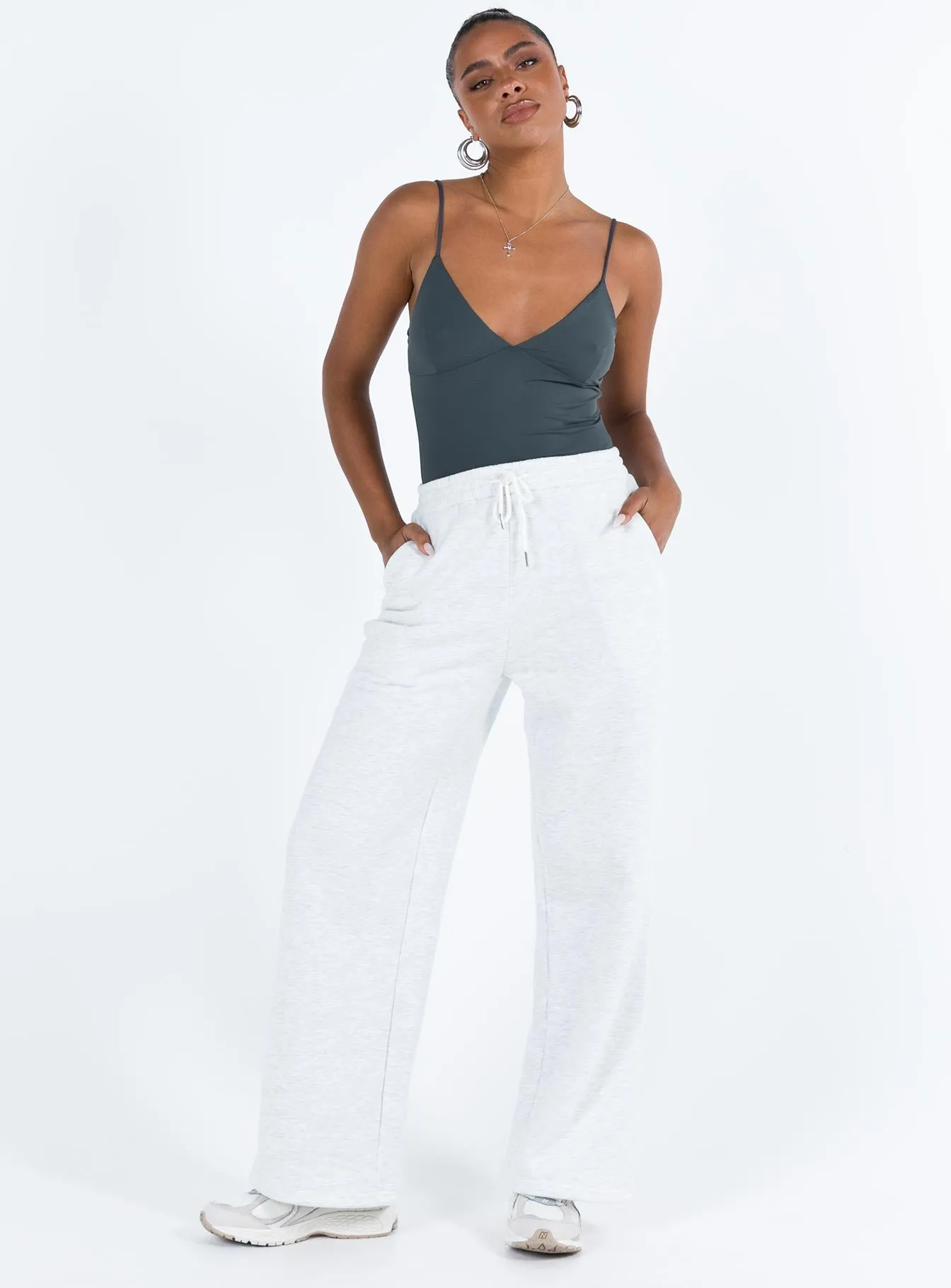 Luxury Minimal Henwick Bodysuit Steel