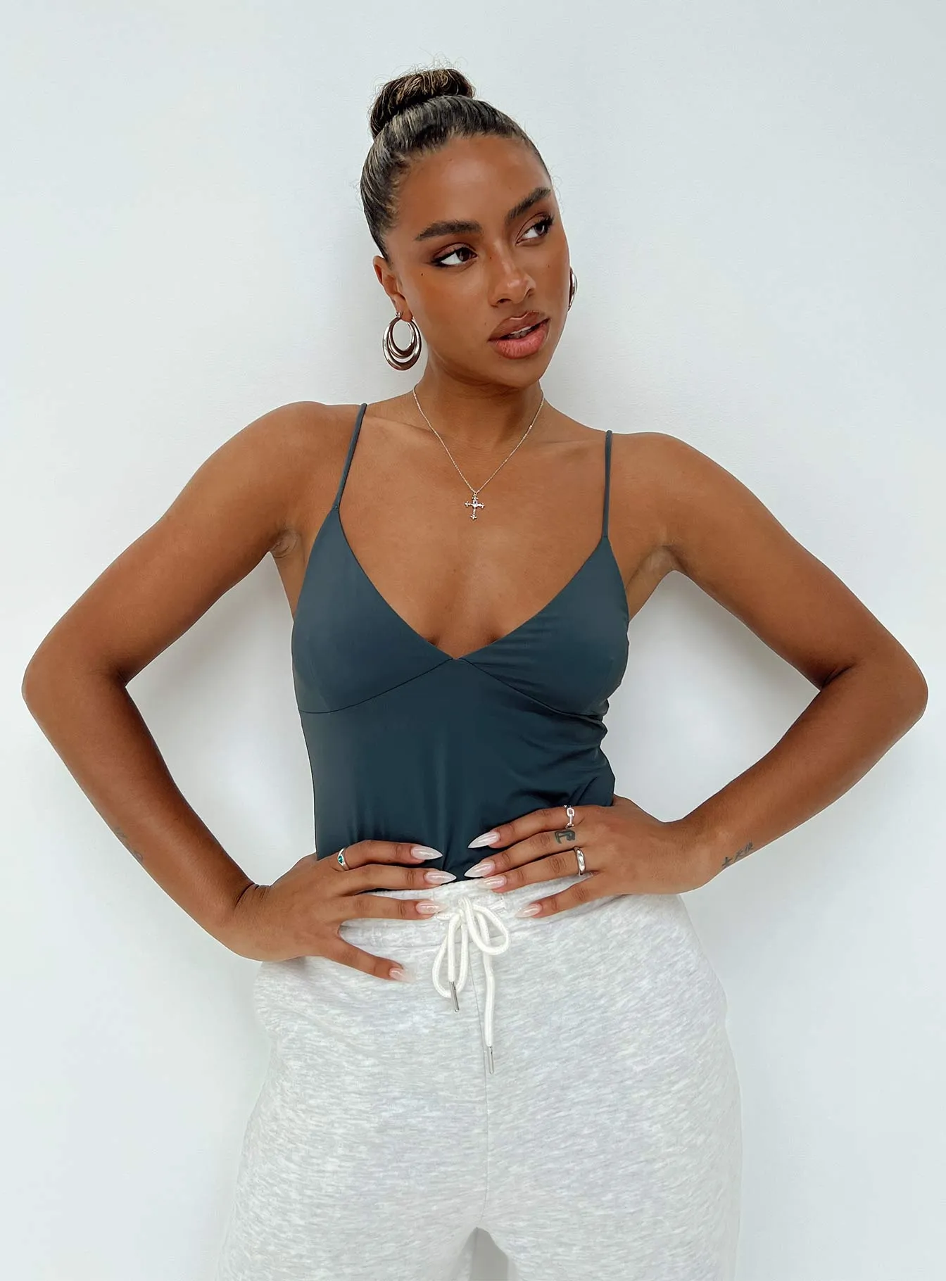 Henwick Bodysuit Steel Soft Elegant