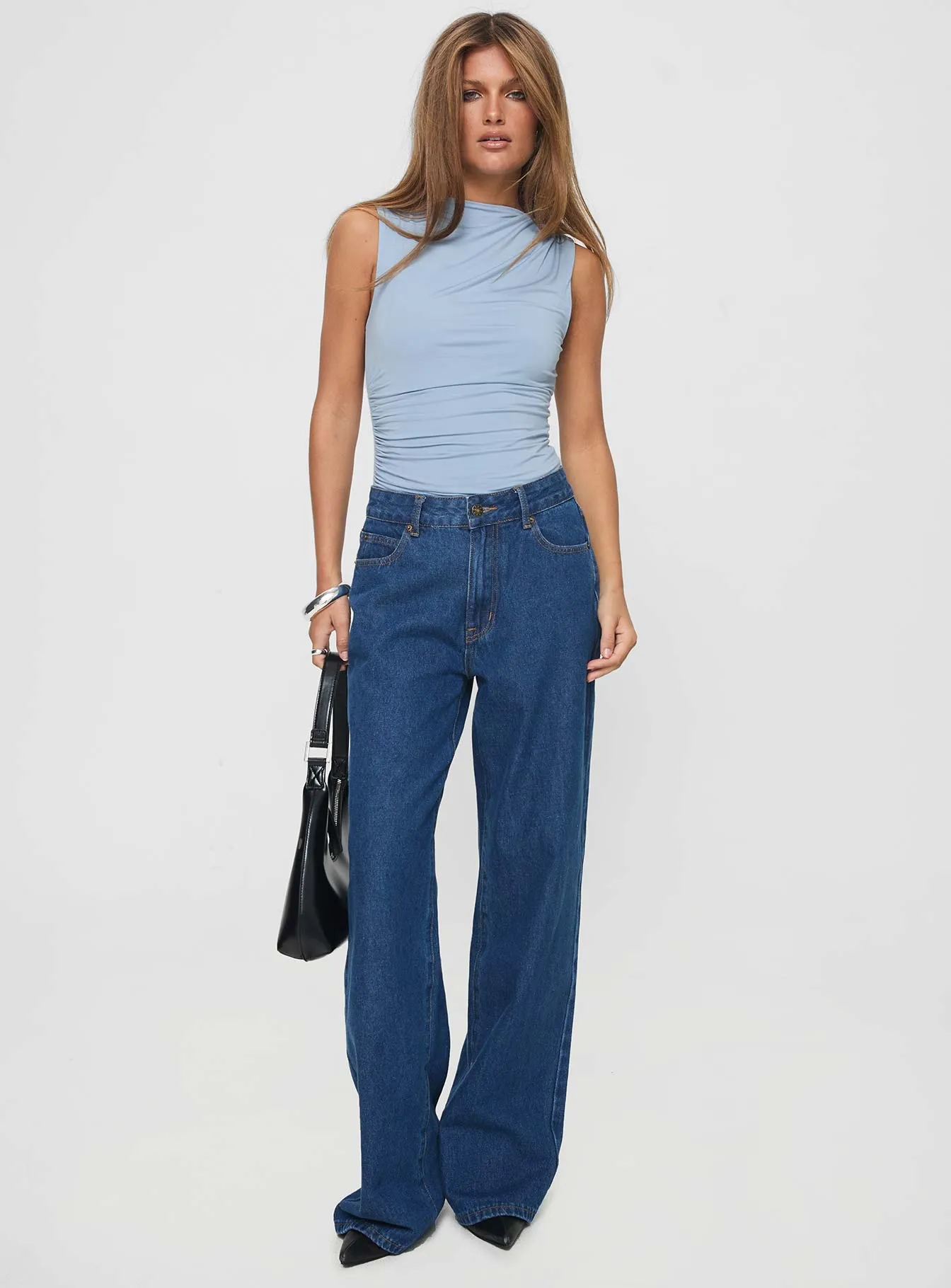 Josefine Bodysuit Baby Blue Sharp Guest Minimal Vacation