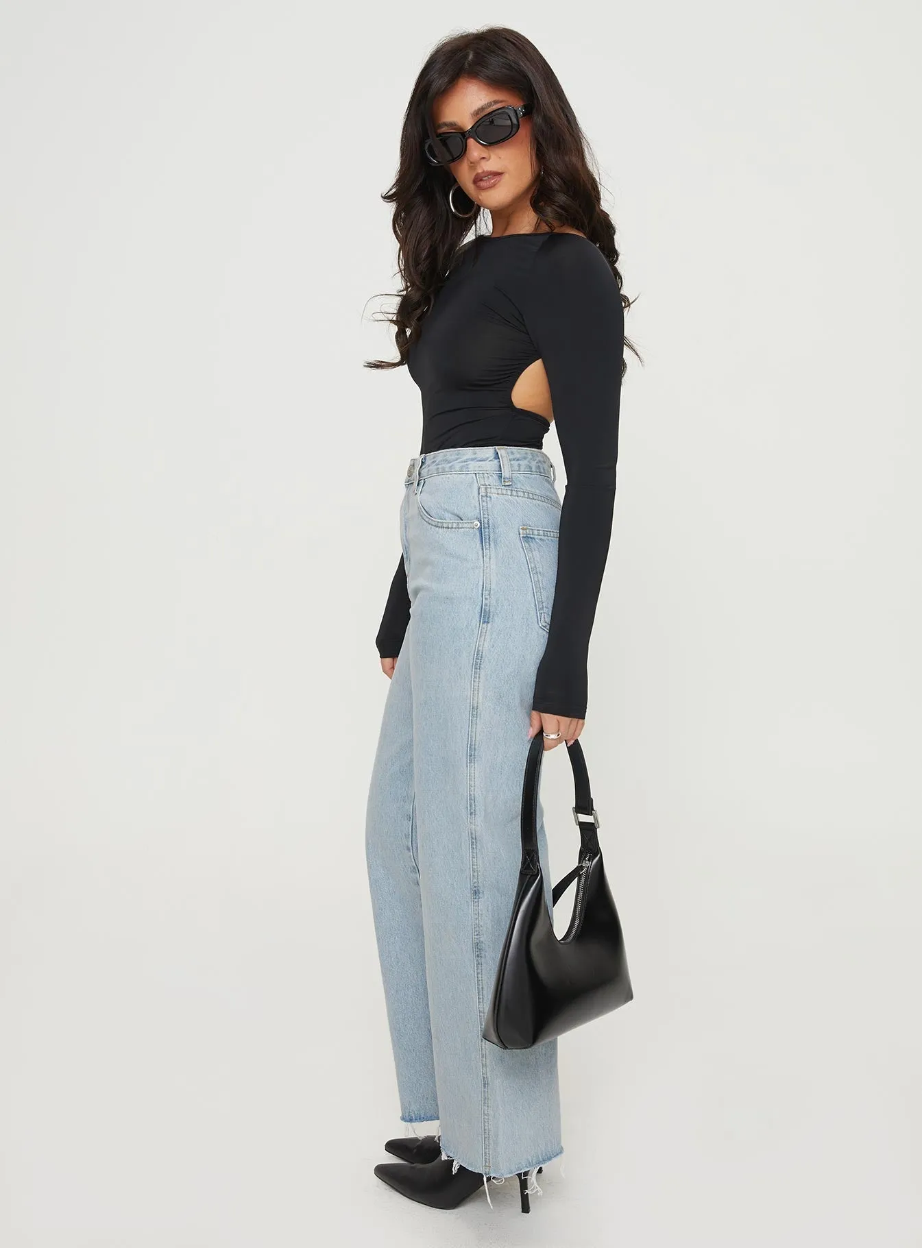 Arlington Straight Leg Denim Jeans Light Wash Petite Smart Look Couple Look Lightweight