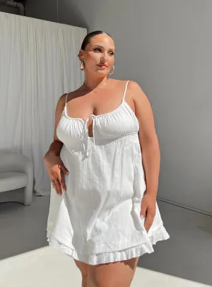 Empress Of Love Mini Dress White Curve Flirty summer piece