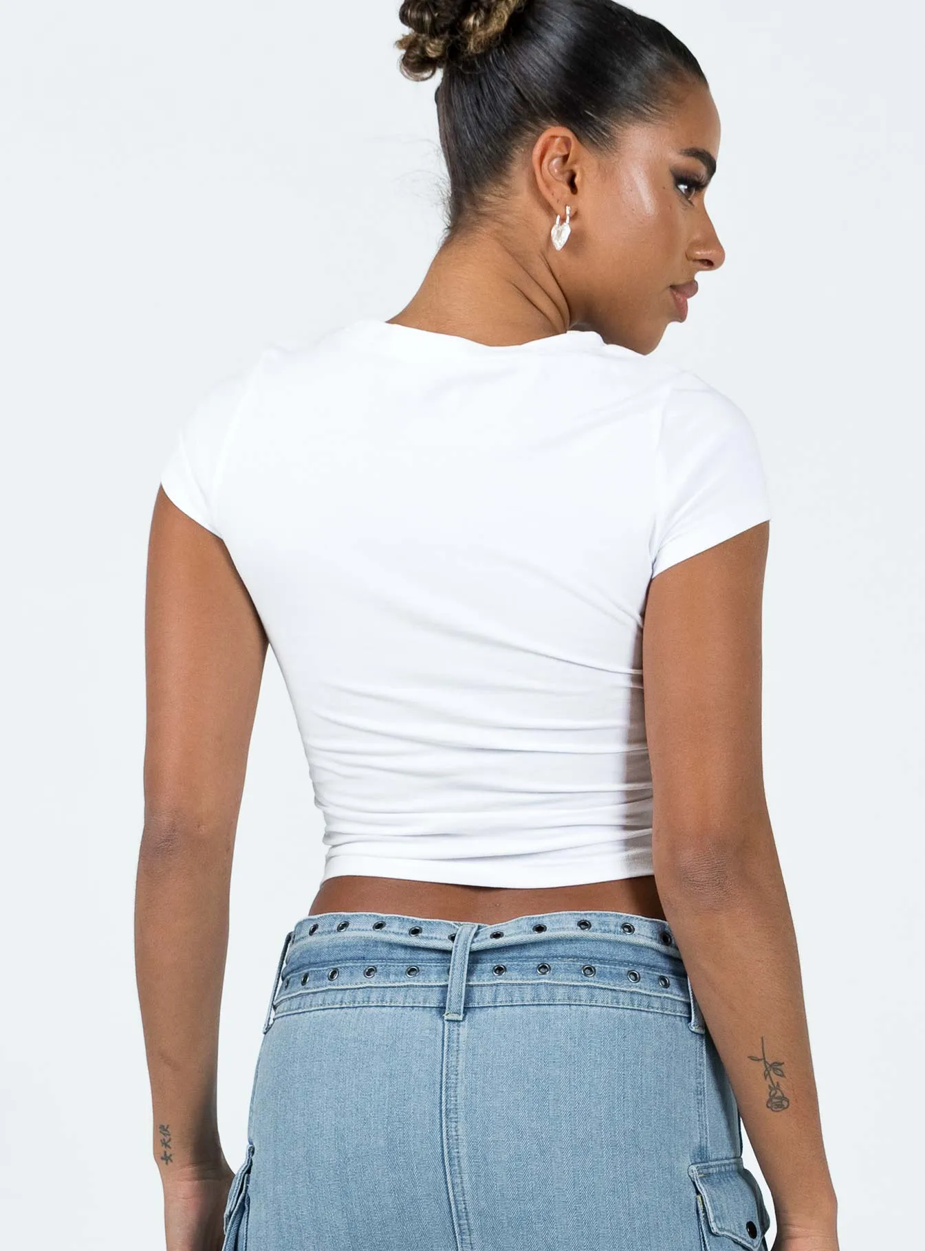 Cool and Comfortable Bisou Top White / Pink