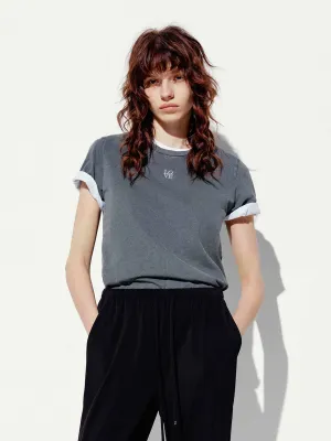 Modern Outfit Outdoor Trend Look LOVE Print Round Neck T-shirt