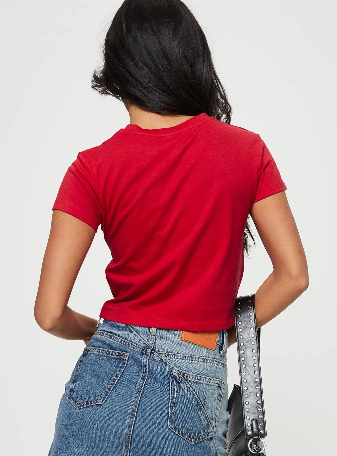 Princess Polly Est 10 Top Red Cozy Feeling