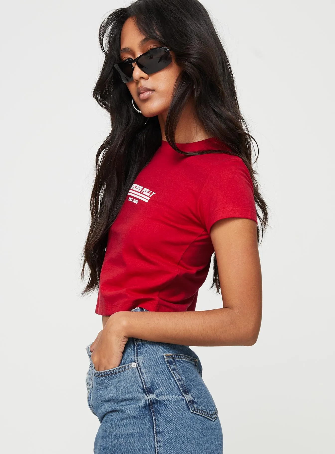 Princess Polly Est 10 Top Red Chilly Style