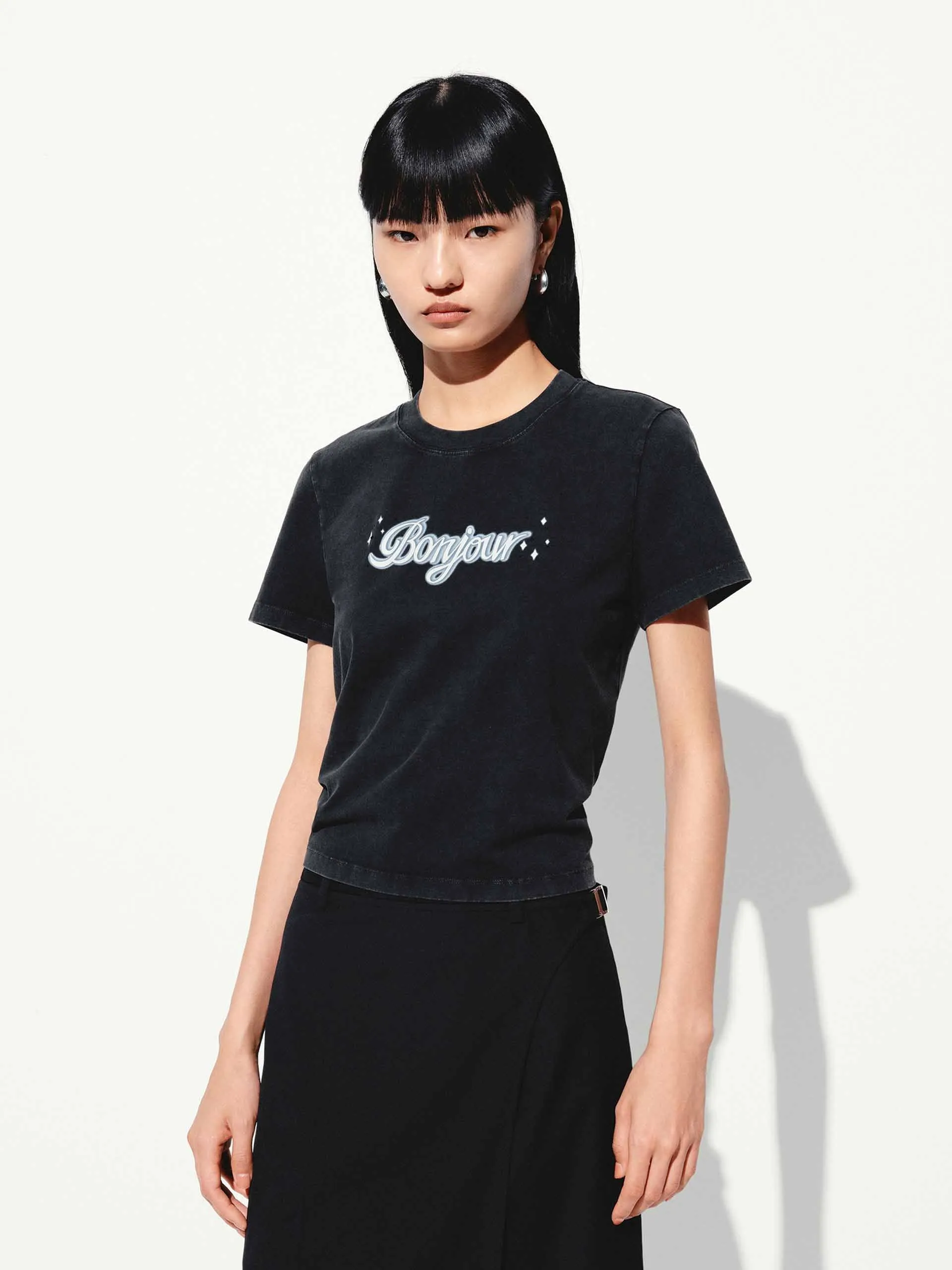 Round Neck Slim Fit T-shirt Thermal regulation Soft Wearable