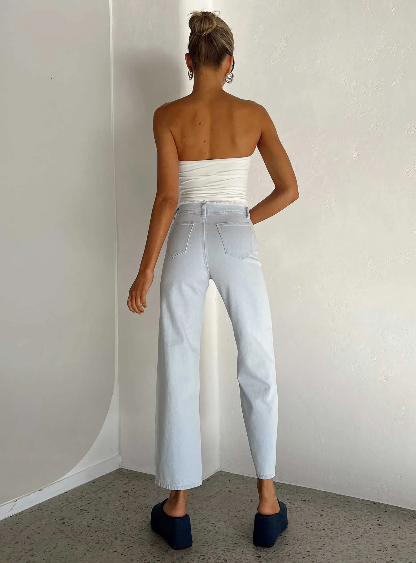 Layton Straight Leg Light Wash Jean Denim Minimal Edge