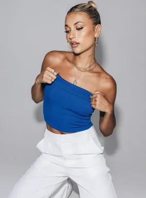 Wrinkle Resistant Finish Long Sleeve Tee Bettany Tube Top Blue