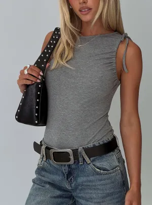 Magnetism Bodysuit Grey Clean Basic