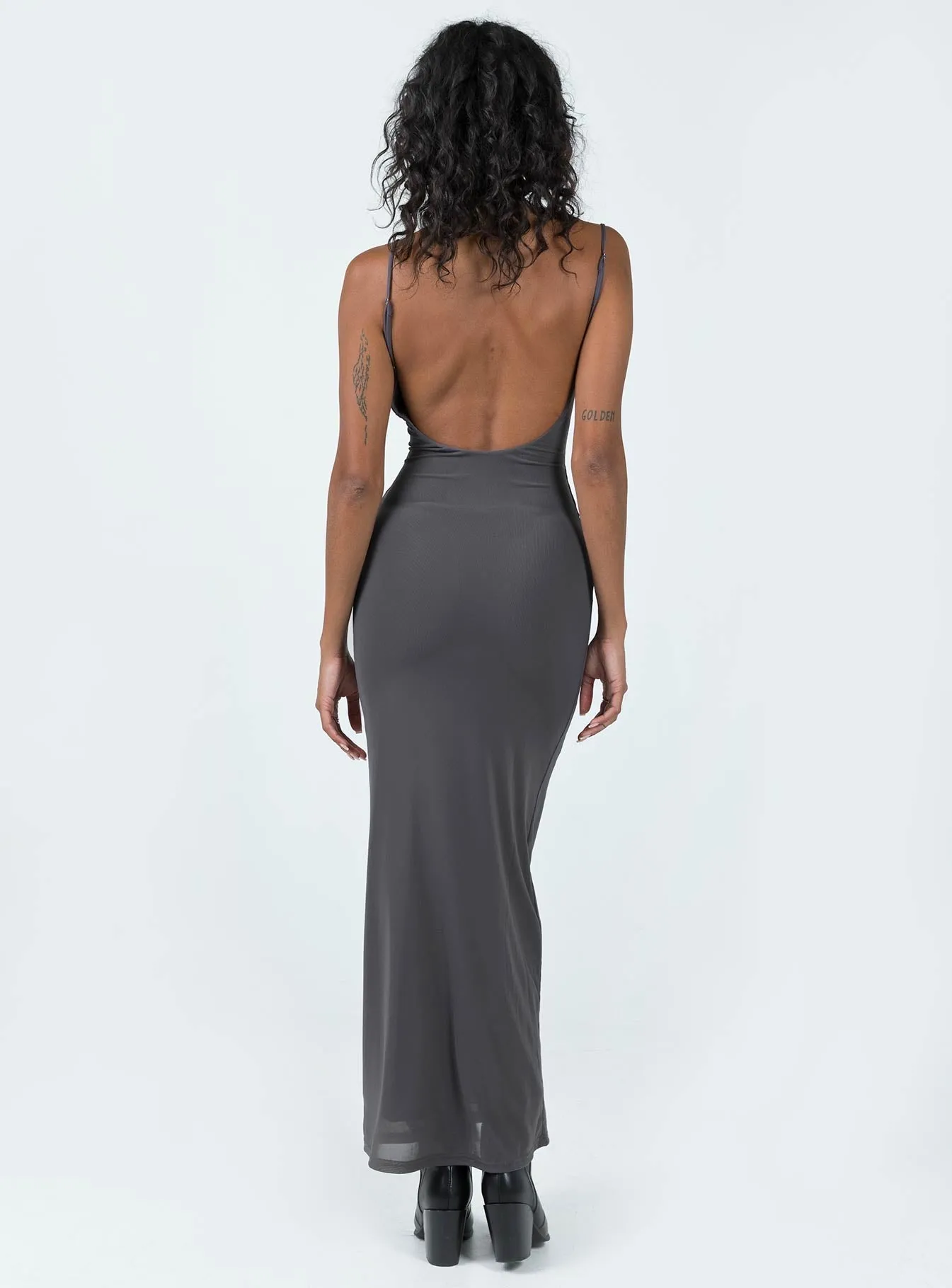 A-Line Cut Knox Maxi Dress Slate