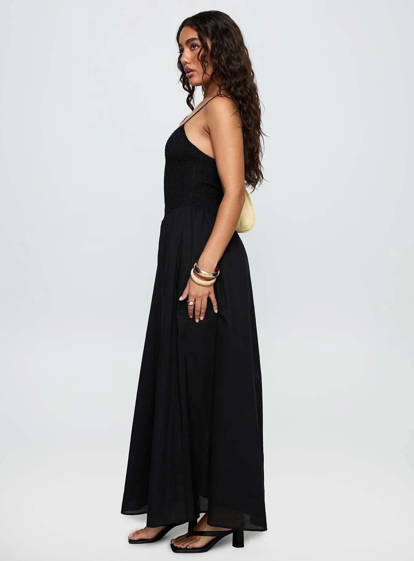 Carys Maxi Dress Black Fashion-forward long piece