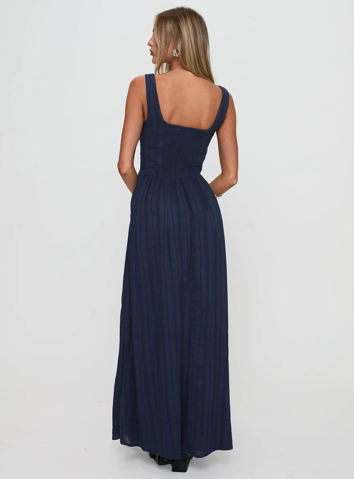 Lorinda Maxi Dress Navy Park Date