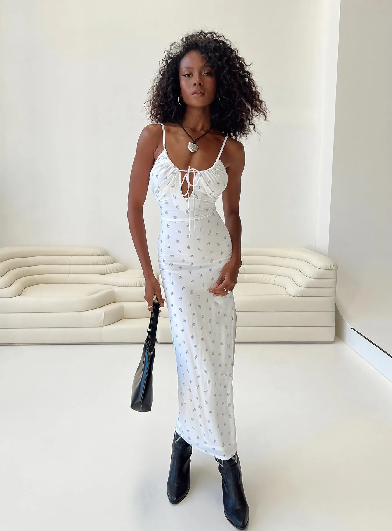 Floral Mood Brailey Maxi Dress Blue Floral
