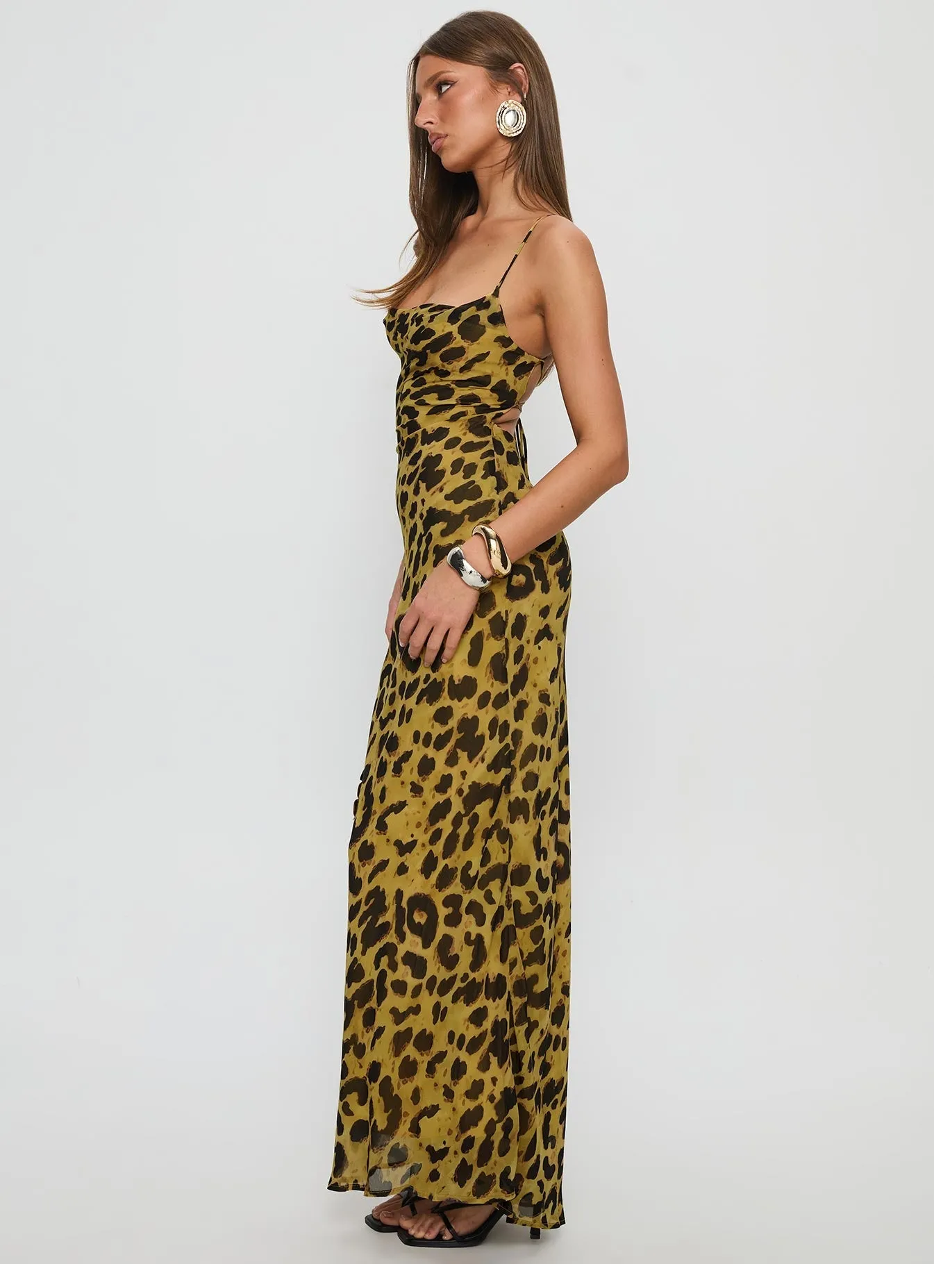 Gala Mood Quiet Shore Celena Maxi Dress Leopard