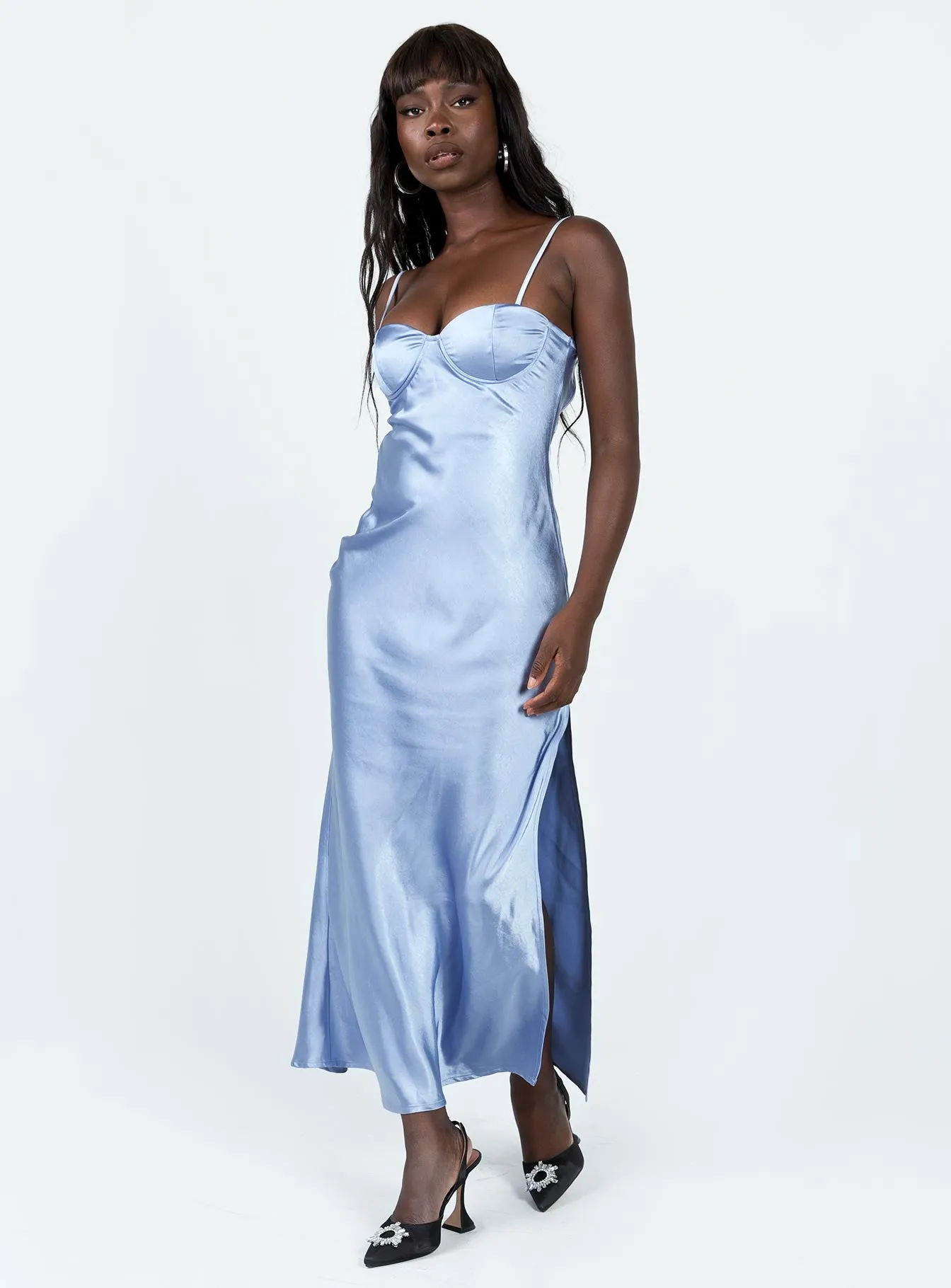 Joy Soul Breezy resort wear Creewood Maxi Dress Blue