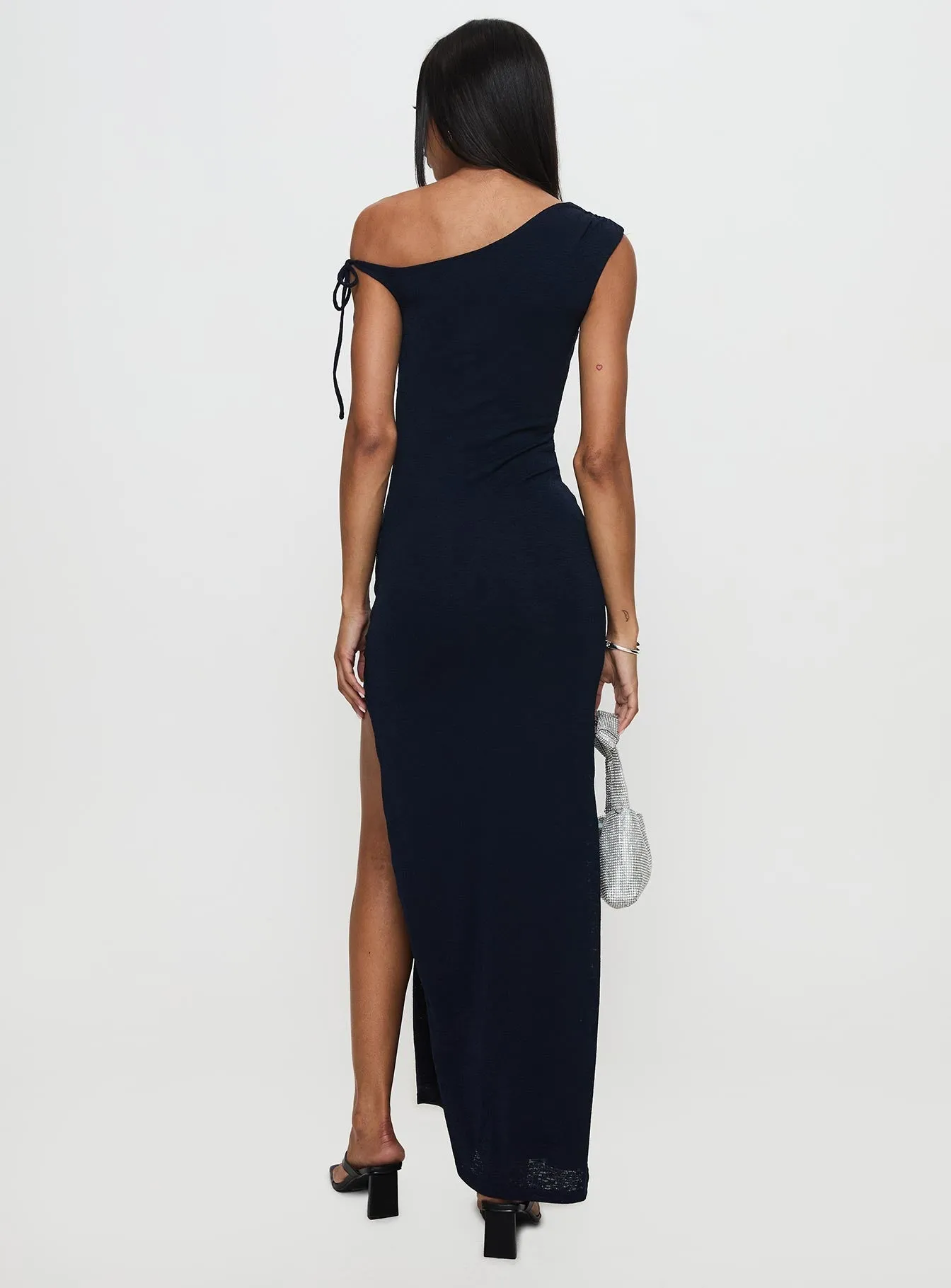 Rural Path Paislee Asymmetrical Maxi Dress Navy