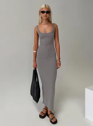 Montwood Maxi Dress Charcoal Graceful full-length gown