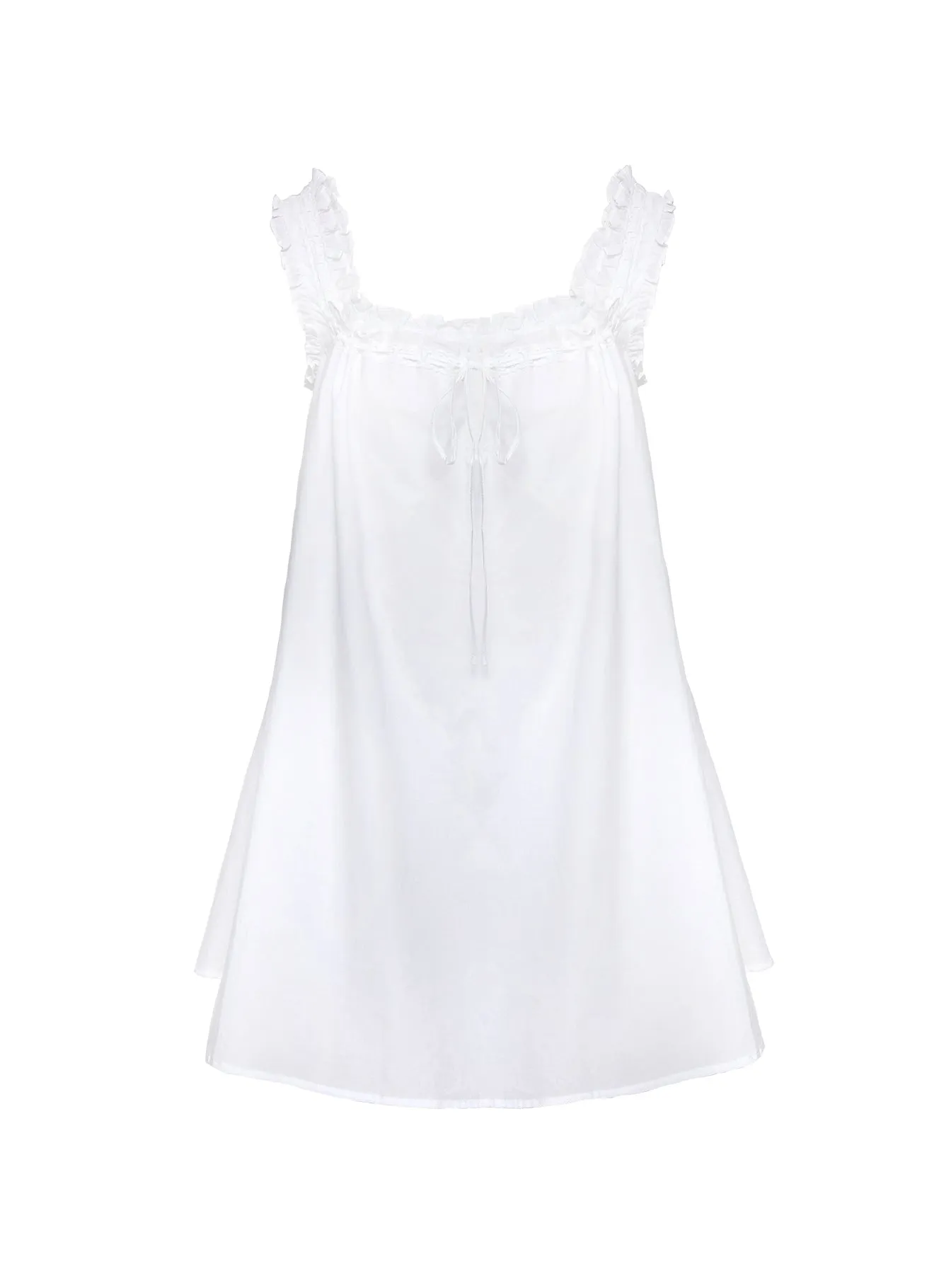 Swing Mini Dress White Tall Club Glow